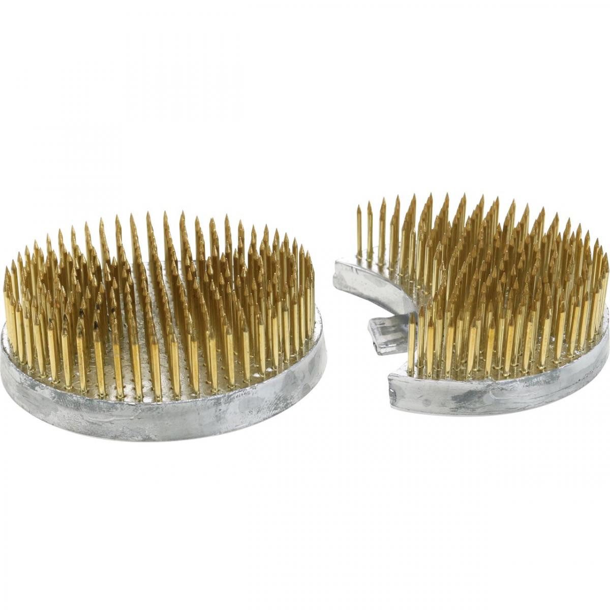 H&R The wire man Blumenständer Steckigel Kenzan Sonne Mond Ikebana Blumengesteck Kunstwerk