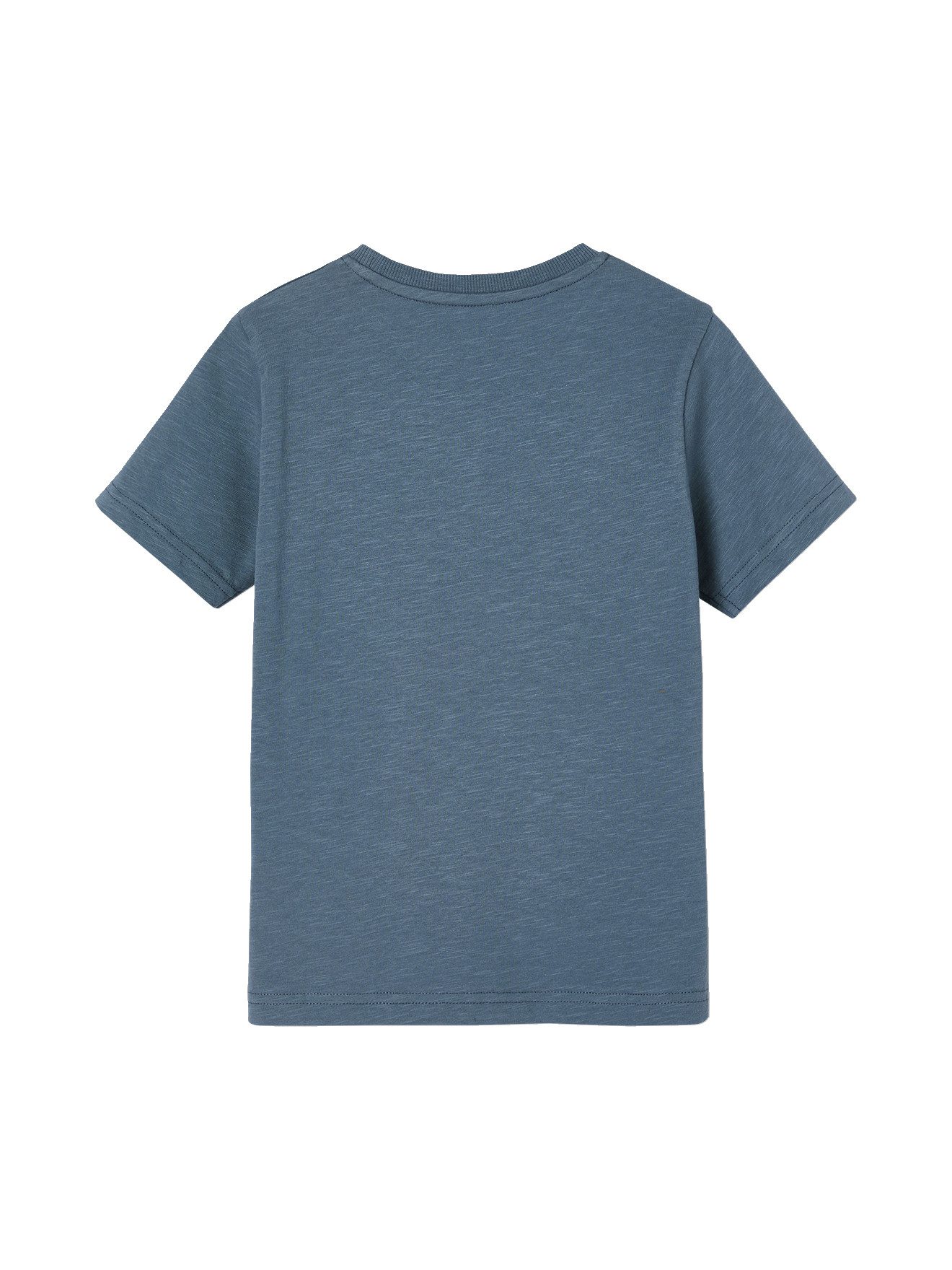 vertbaudet T-Shirt Jungen T-Shirt BASIC Zierlabel am Saum