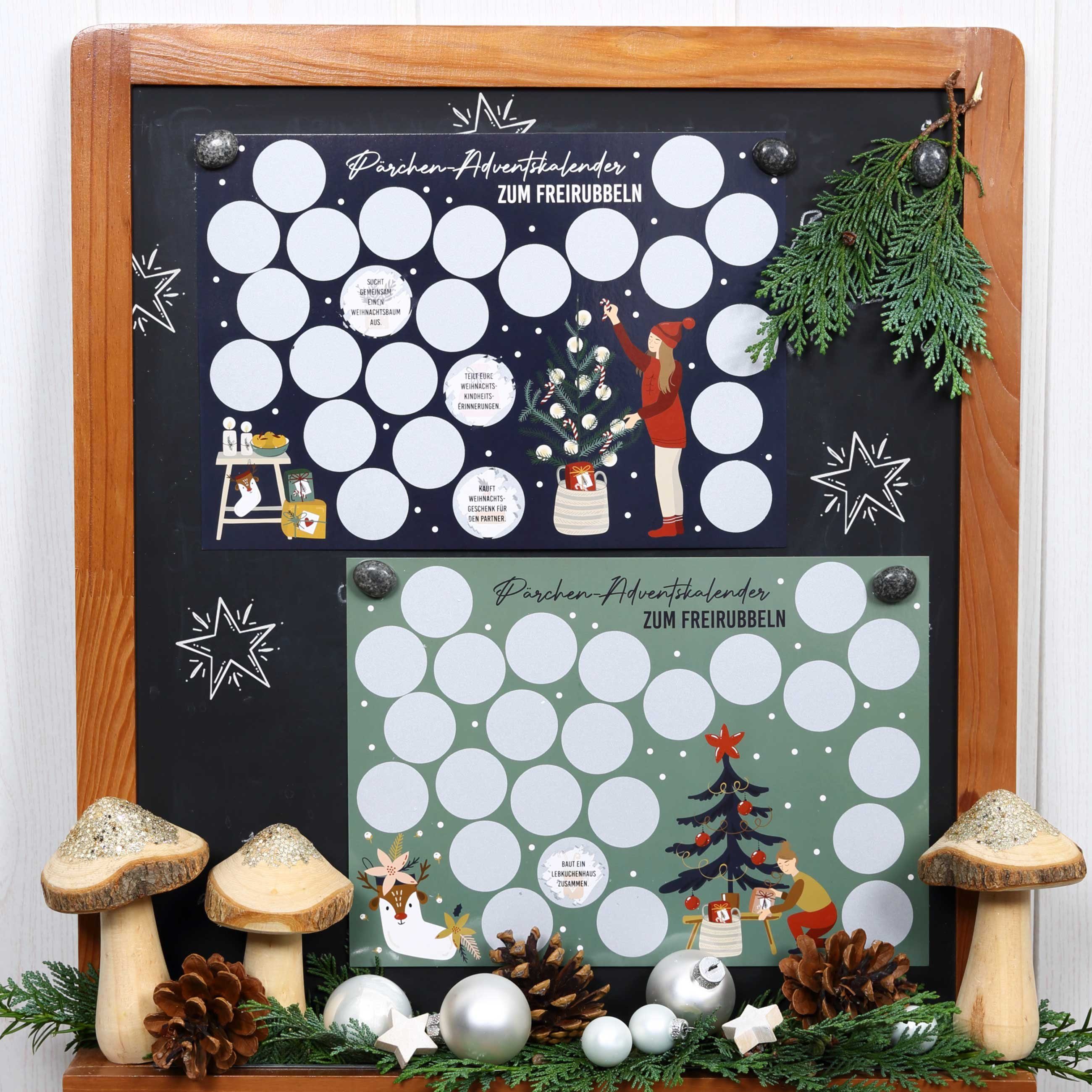 PAPIERDRACHEN Adventskalender Adventskalender zum Freirubbeln – Bild 5 von 5