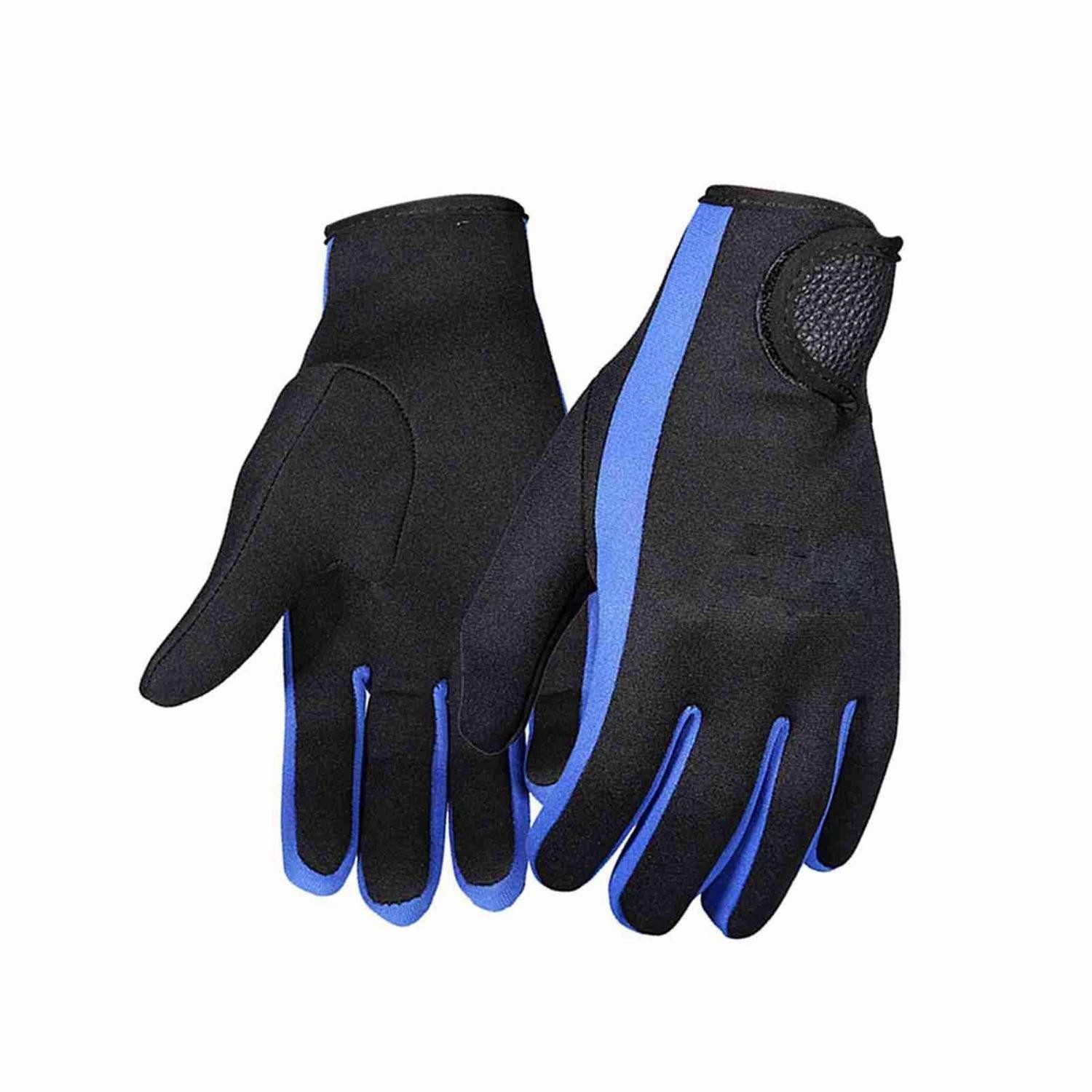 LuxusKollektion Neoprenhandschuhe Taucherhandschuhe Neopren Blau/Schwarz M (1-St)