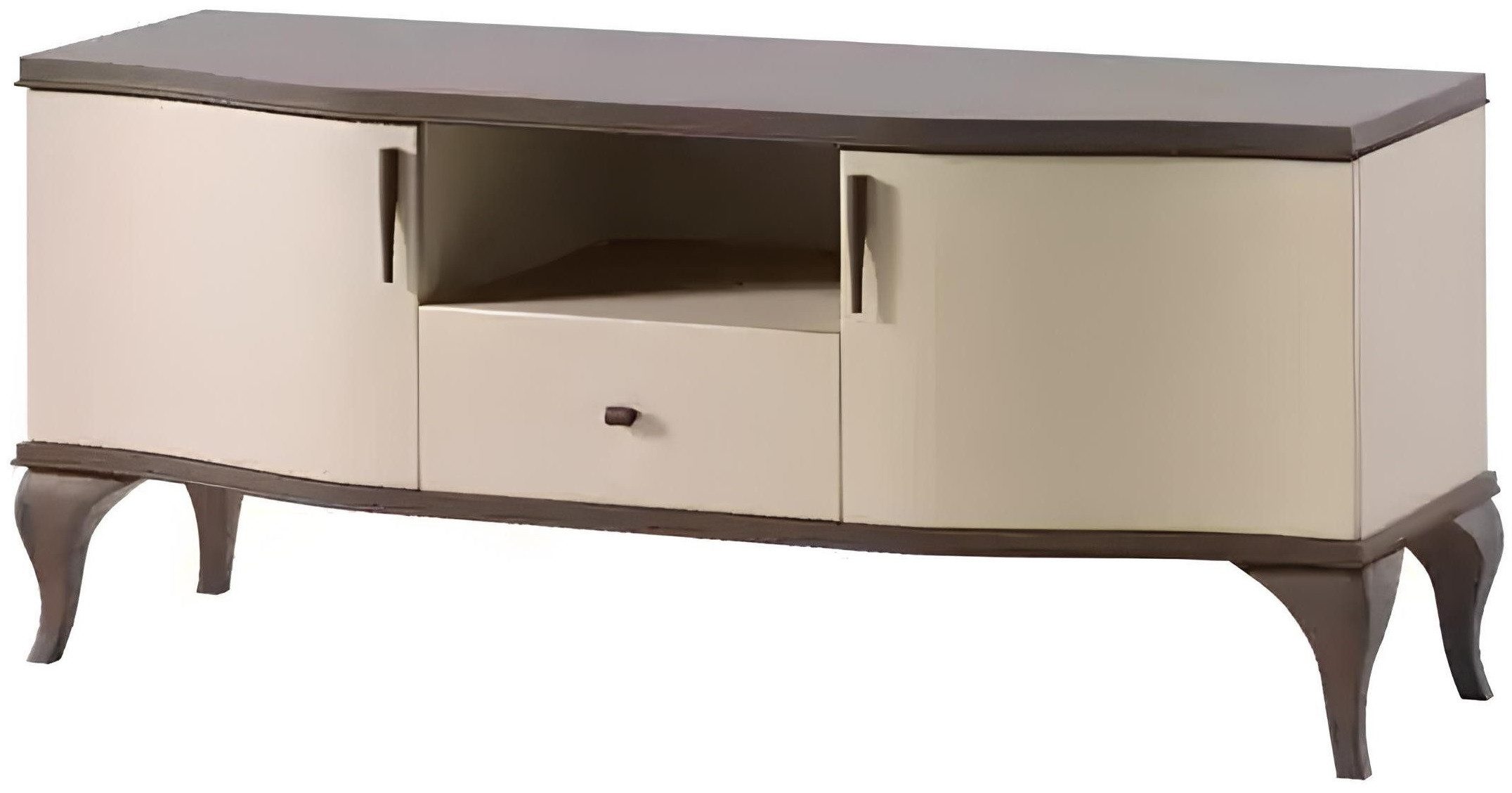 Xlmoebel TV-Schrank Moderner TV-Ständer aus Holz in Beige mit Stauraum (1-St., TV Ständer) Hergestellt in Europa