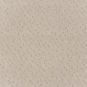 SCHÖNER LEBEN. Stoff Jersey Baumwolljersey Doubleface Punkte zweiseitig beige ecru 1,5m Br., allergikergeeignet