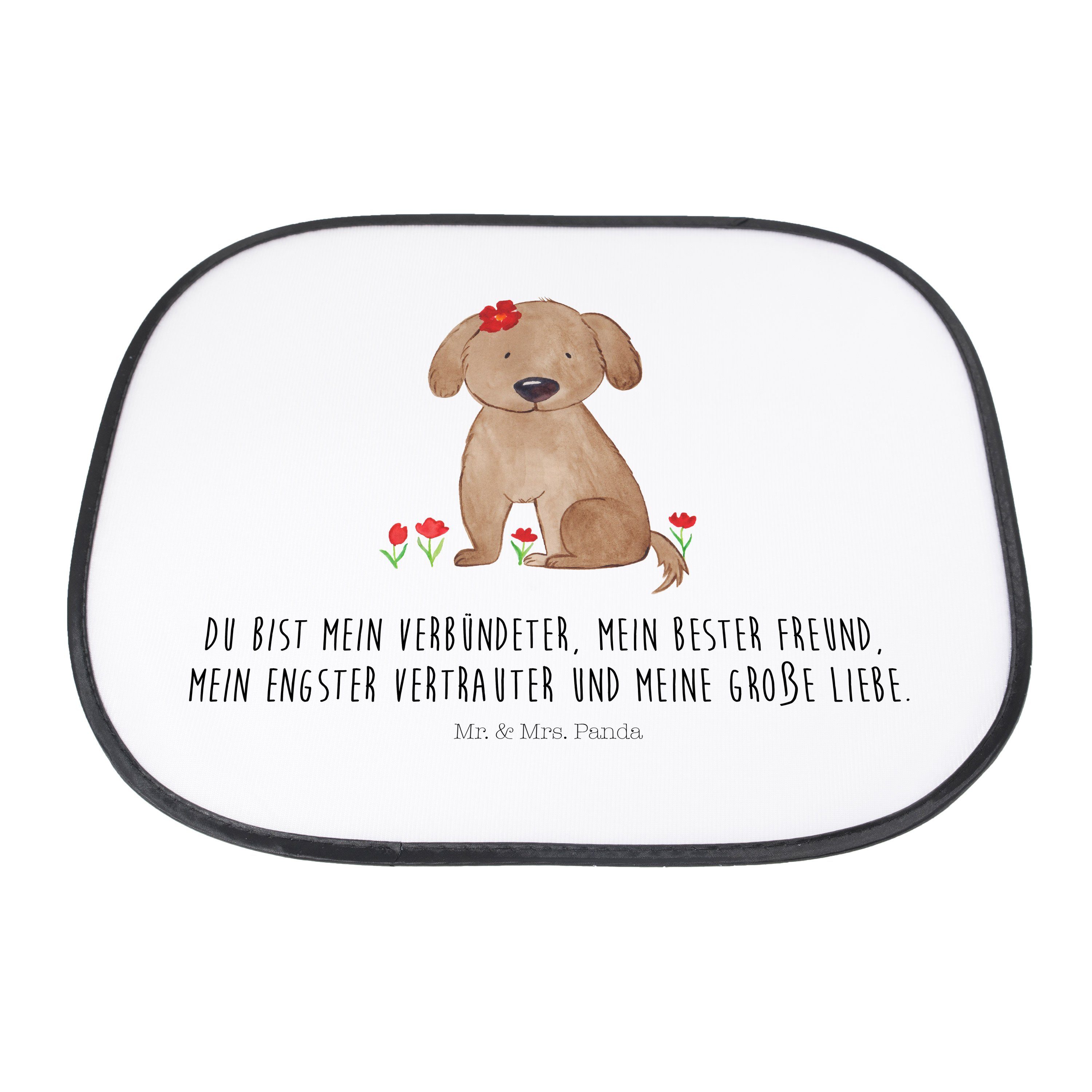 Sonnenschutz Hund Hundedame & Seidenmatt - Weiß Geschenk, Hundebesitzer, Mr. Mrs. Frauchen, - Panda, Hundemotiv