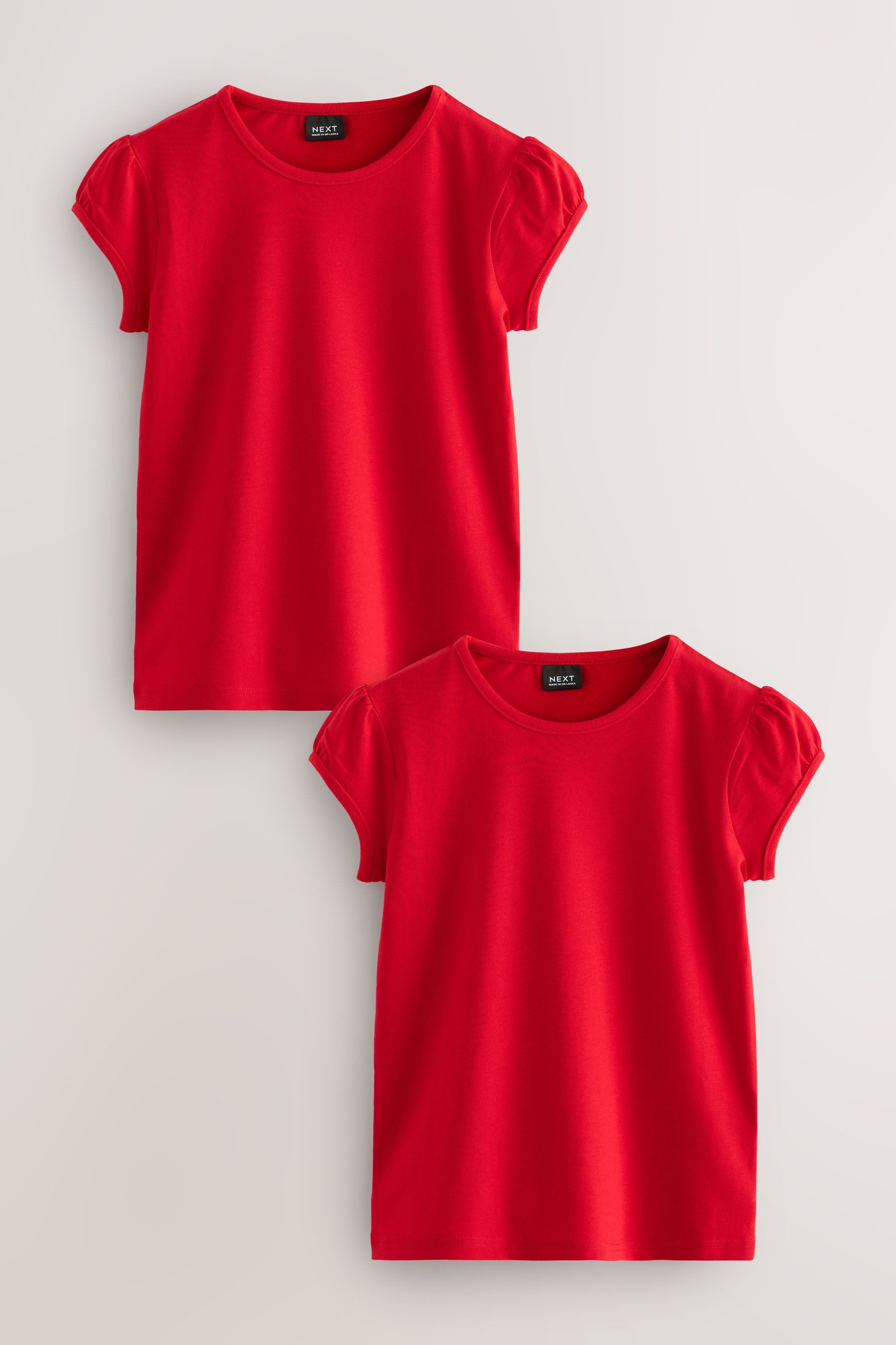 Next T-Shirt T-Shirts mit Puffärmeln, 2er-Pack (2-tlg)
