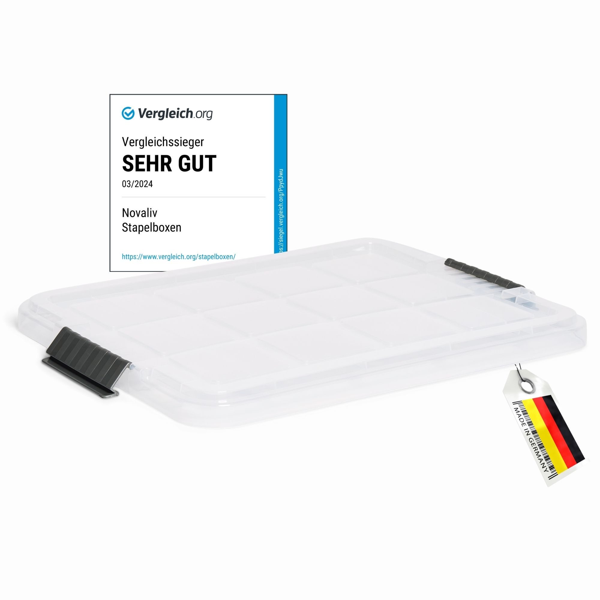 Novaliv Aufbewahrungsbox - (1 St), Deckel