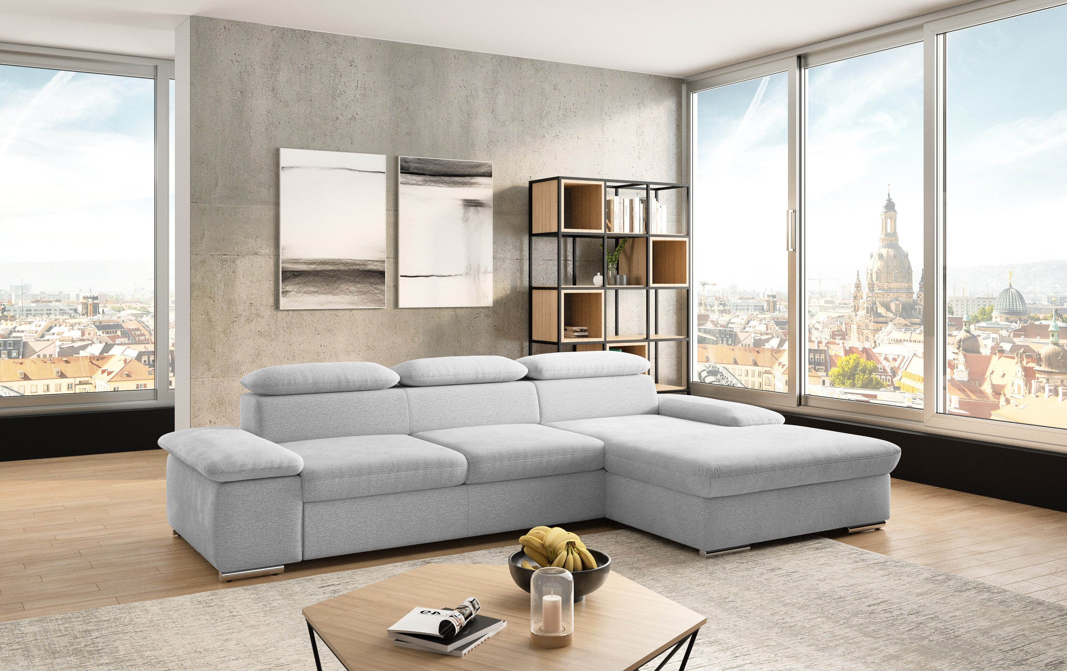 sit&more Ecksofa Valantine L-Form, inkl. Kopf- günstig online kaufen