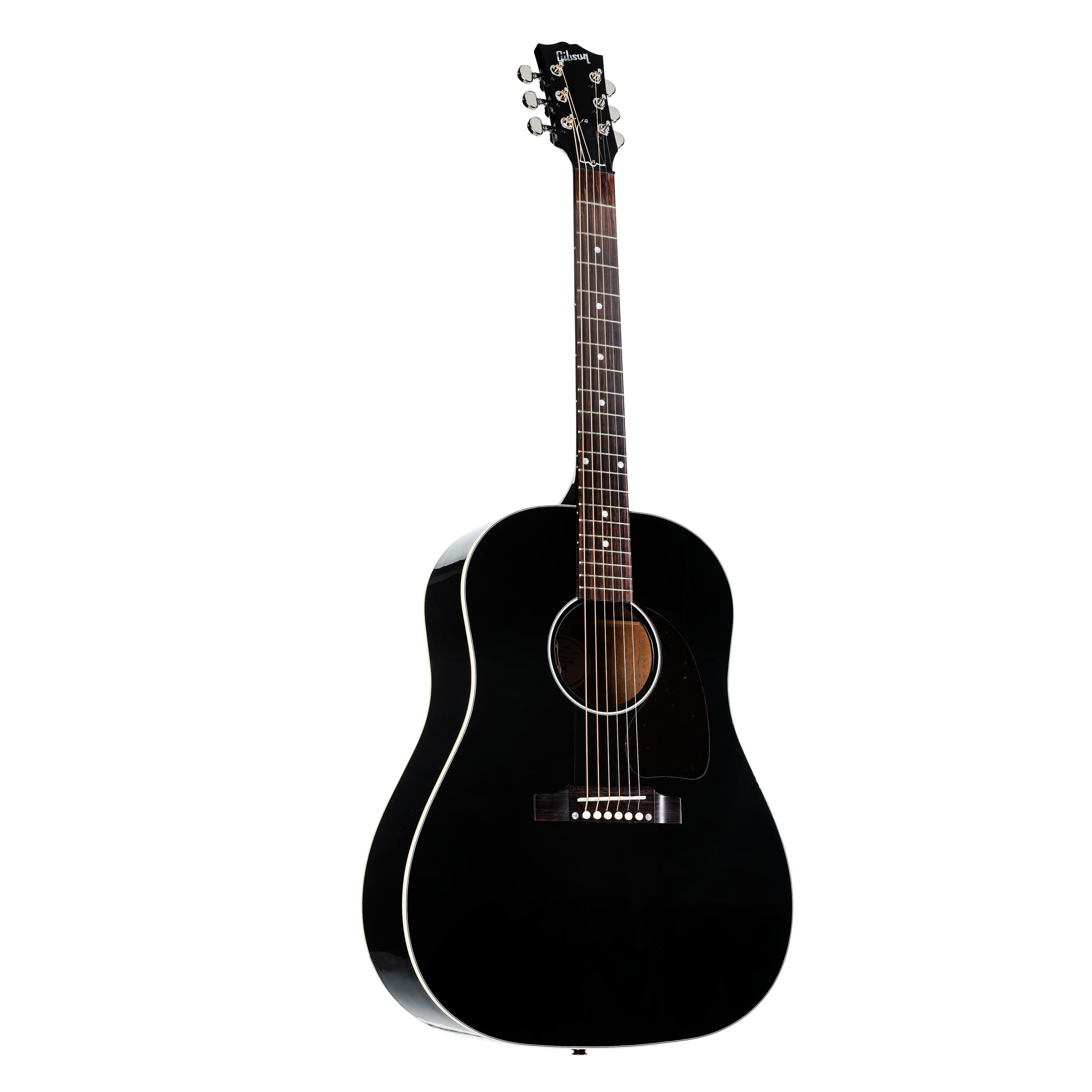 Gibson Westerngitarre, Westerngitarren, Dreadnought Gitarren, J-45 Standard Ebony Gloss - Westerngitarre