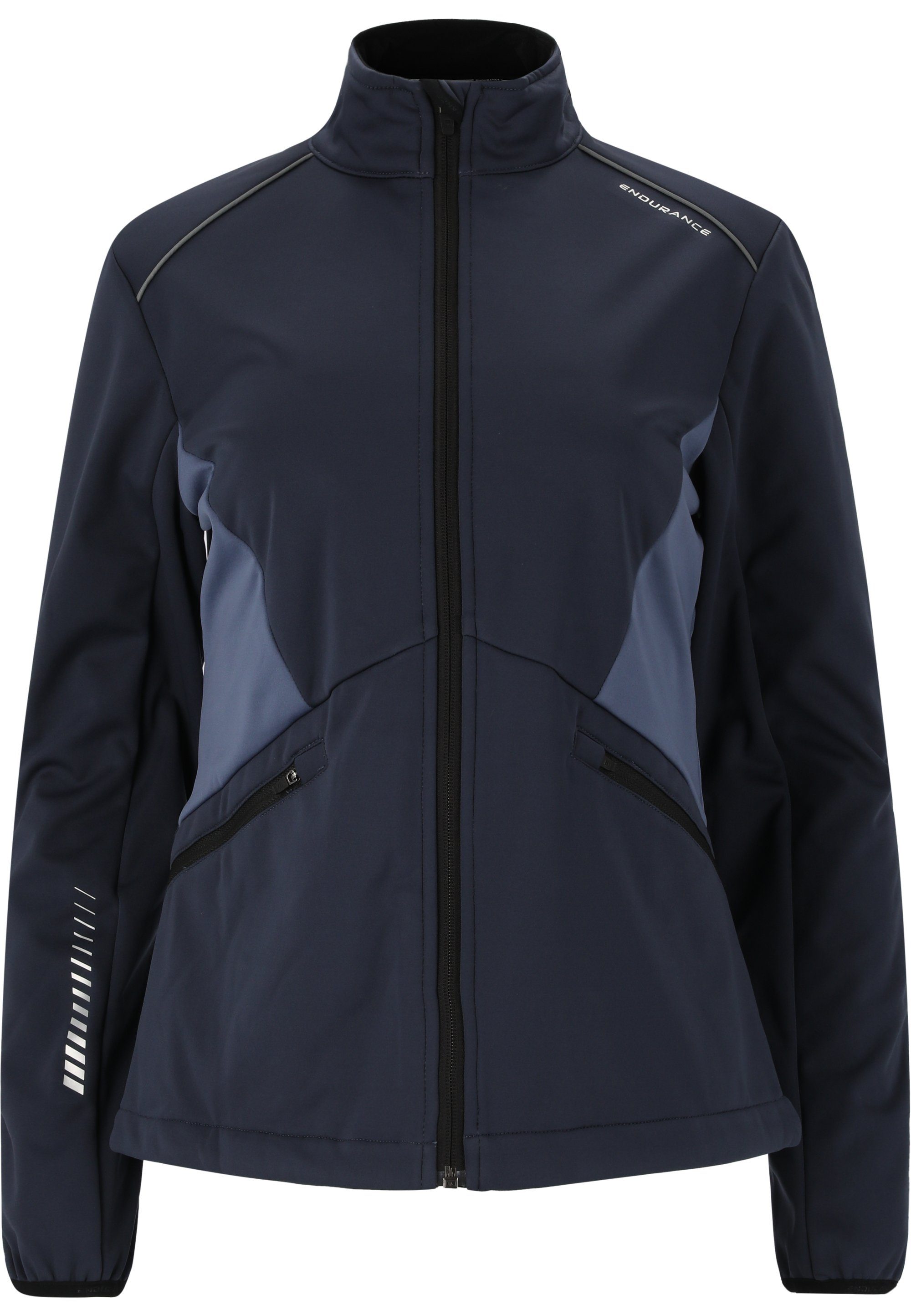 Loralei Softshelljacke dunkelblau mit Reflektoren ENDURANCE