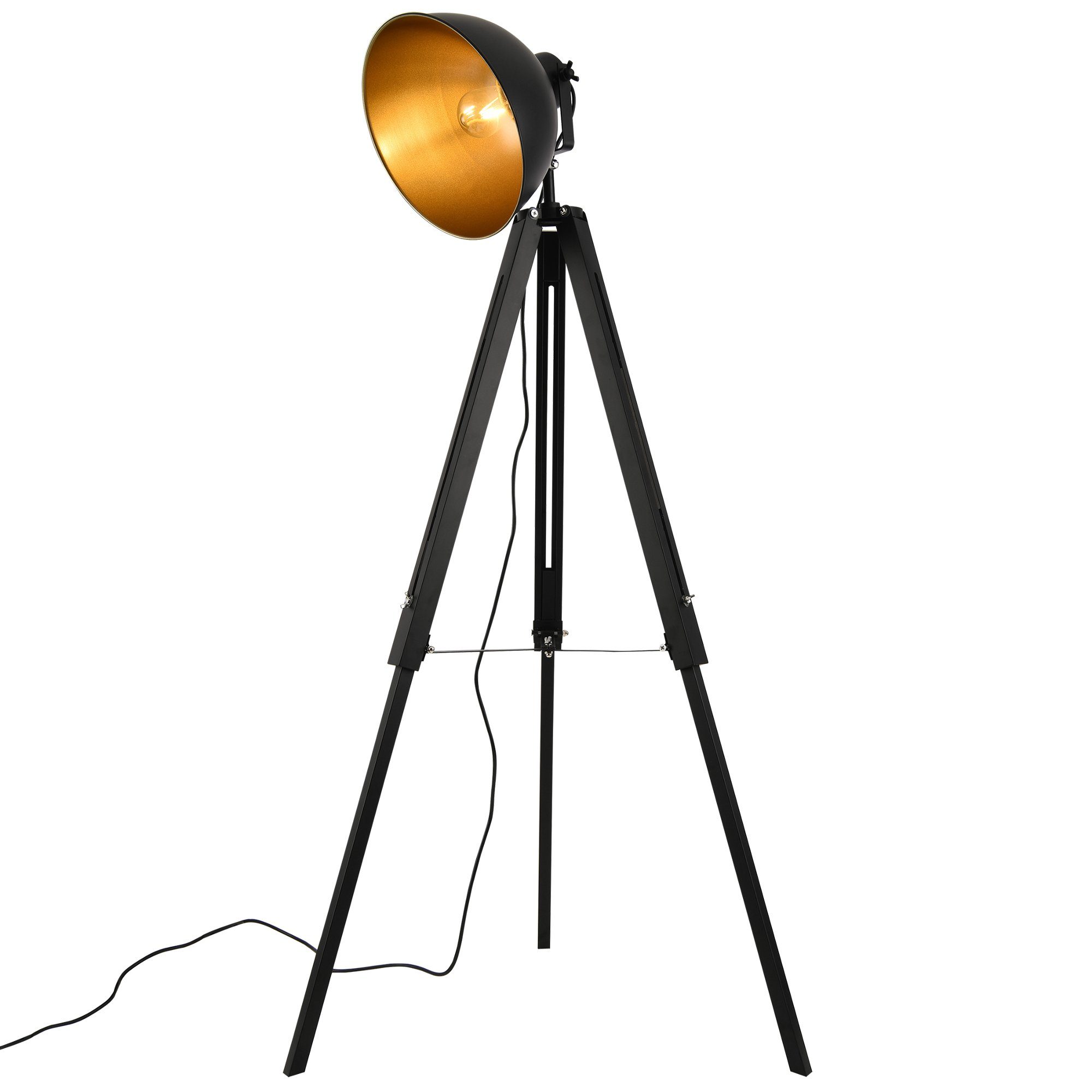 lux.pro Stehlampe, ohne Leuchtmittel, »Boston« im Scheinwerfer Design