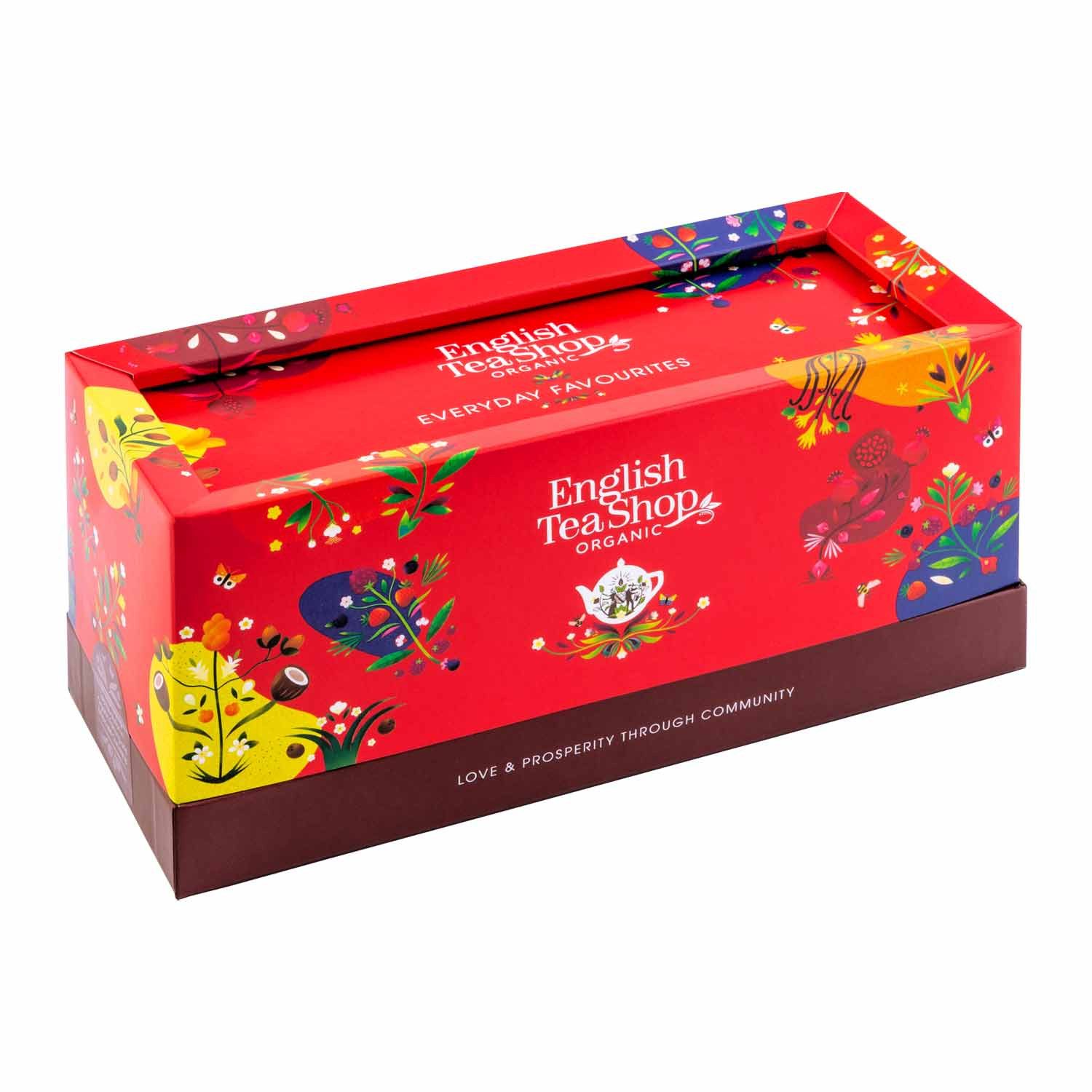 English Tea Shop Tee Kollektion "Everyday Favourites", BIO, 40 Teebeutel, 5 beliebte Sorten von English Tea Shop.