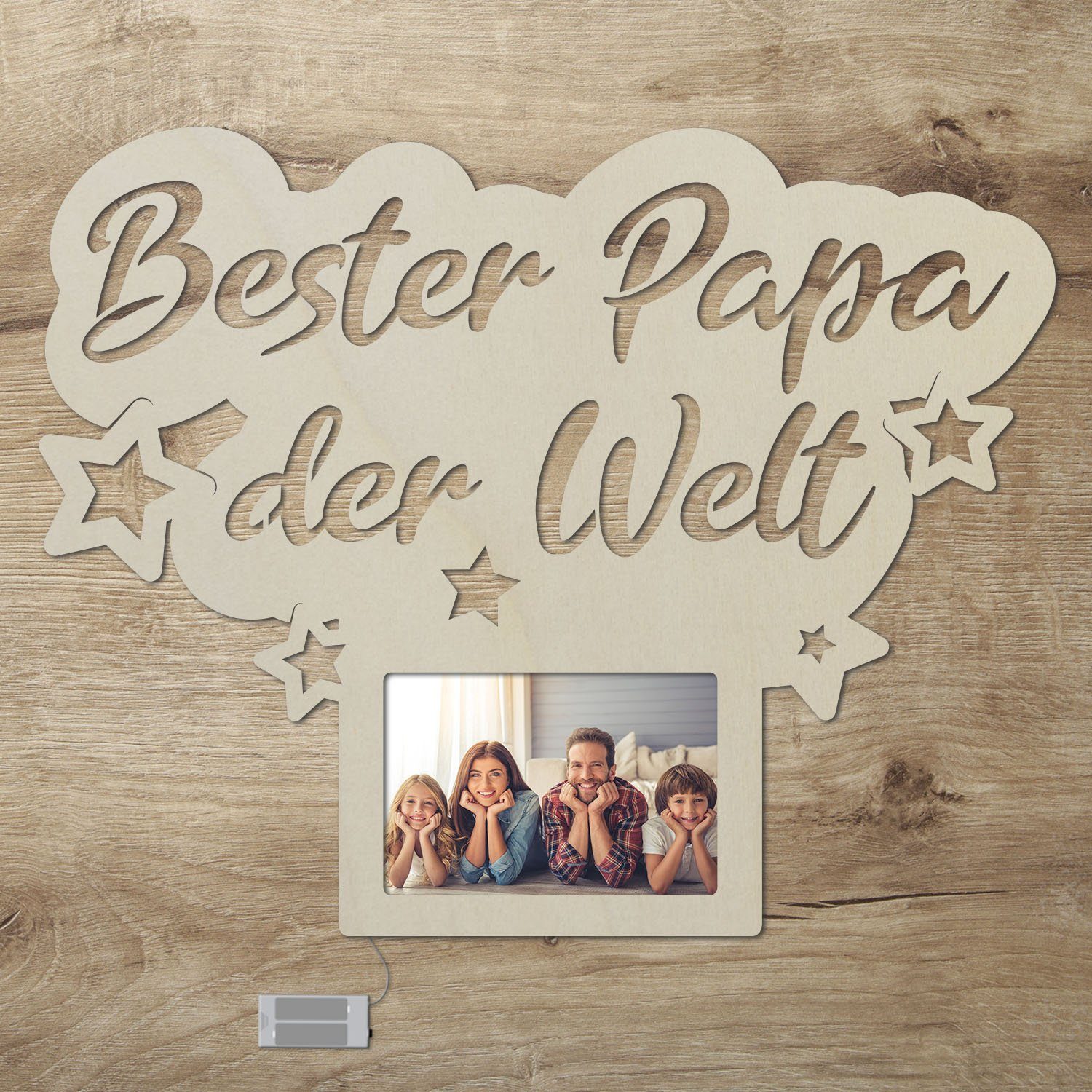 Namofactur LED-Bilderrahmen Bester Papa der Welt, günstig online kaufen