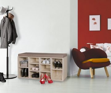 KADIMA DESIGN Schuhschrank Schuhbank mit Stauraum & Sitzfläche - stilvolle Wohnraumlösung