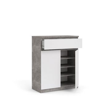 ebuy24 Sideboard Nada Sideboard 2 Türen und 1 Schublade, beton deko (1 St)