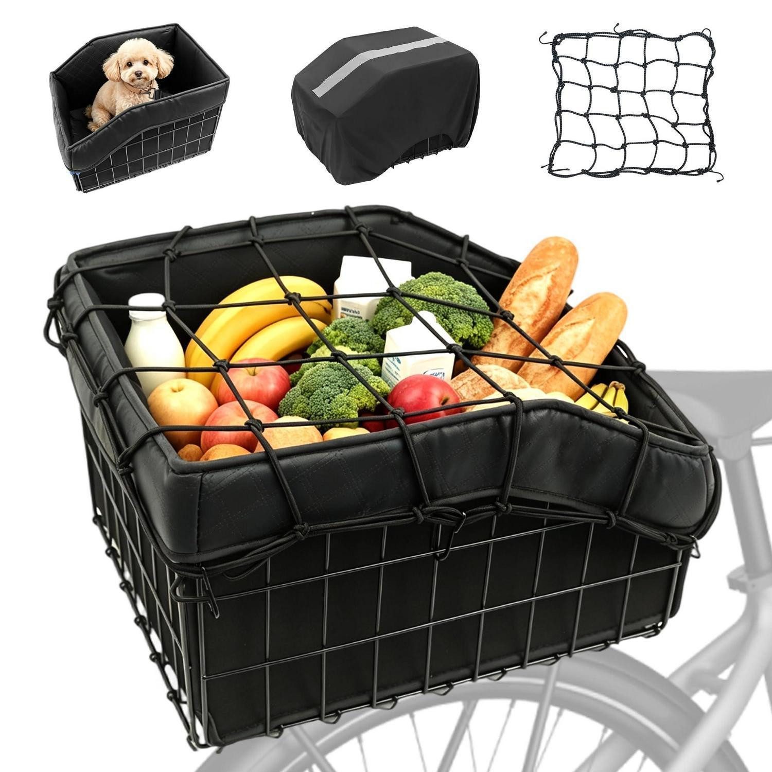 LuxusKollektion Fahrrad-Gepäckträger Fahrradkorb Hinten Gepäckträger (1-St)