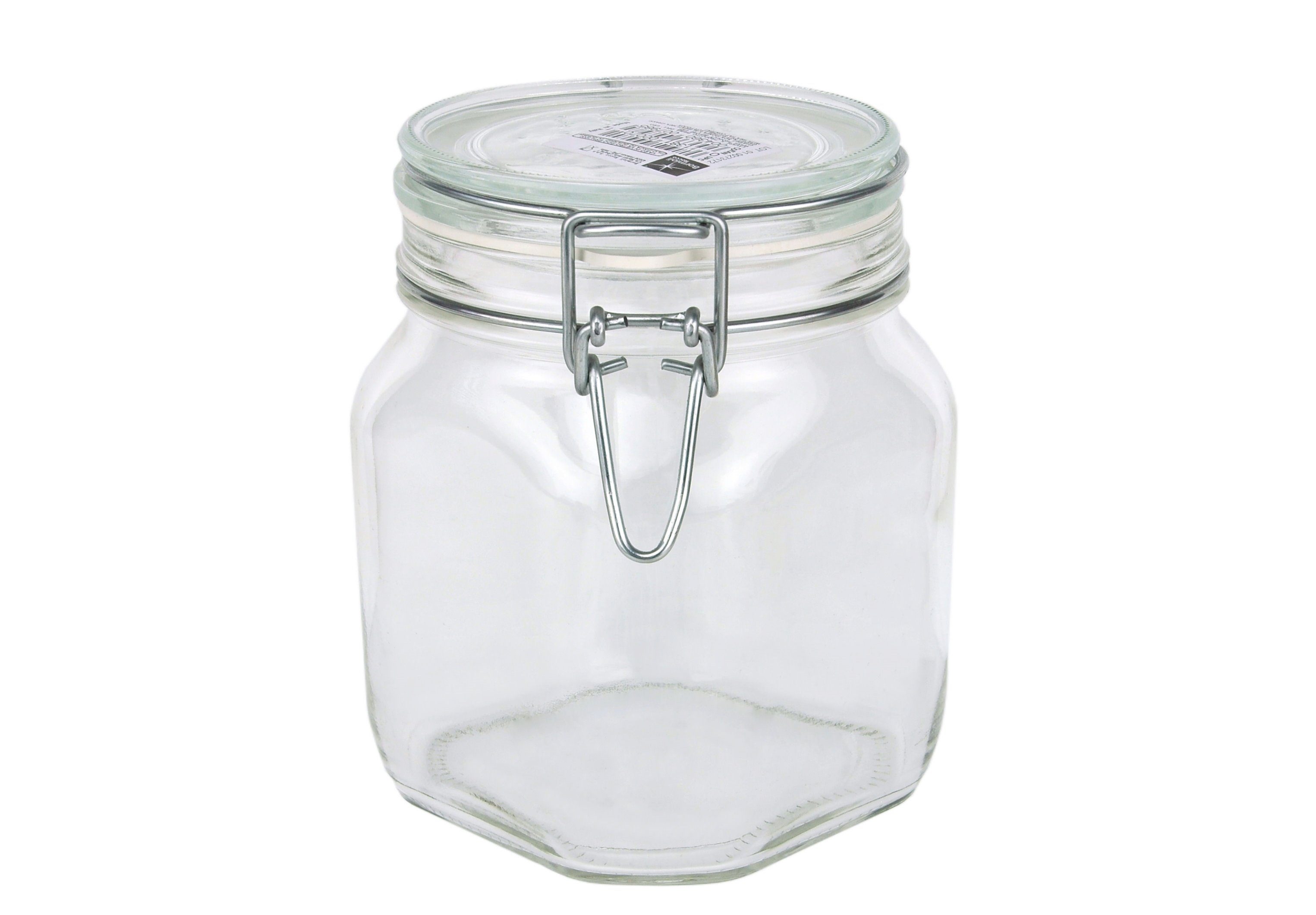 MamboCat Vorratsglas Einmachglas Bügelverschluss incl. Original Glas 0,75L Fido Rezeptheft