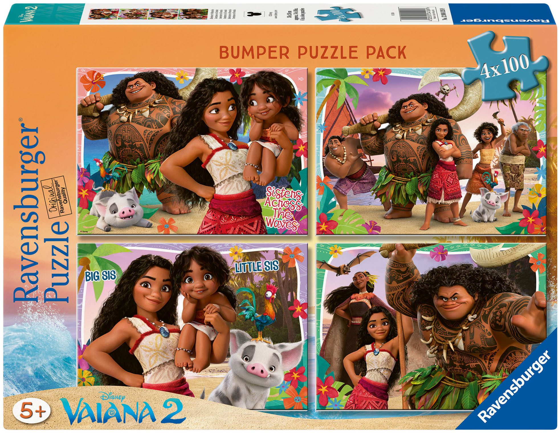 Ravensburger Puzzle Disney Vaiana 2, Abenteuer in Ozeanien, 400 Puzzleteile, Made in Europe