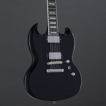 Epiphone E-Gitarre, Prophecy SG Black Aged Gloss - Double Cut Modelle