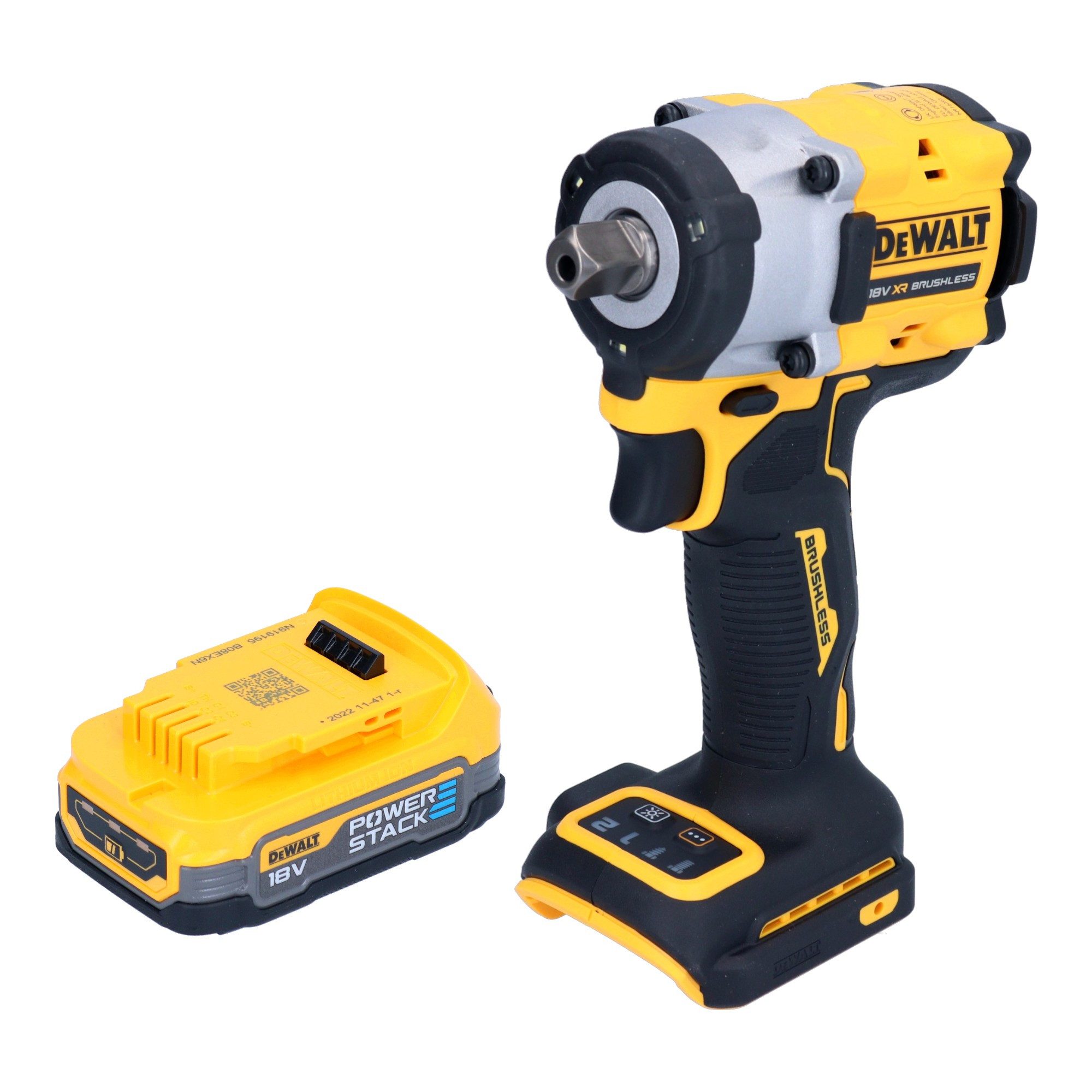 DeWalt Akku-Schlagschrauber DCF 922 N Akku Schlagschrauber 18 V 406 Nm 1/2" Brushless + 1x