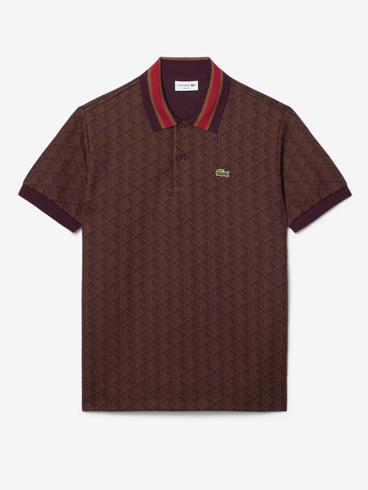 Lacoste Poloshirt Lacoste Monogram Jacquard Polo