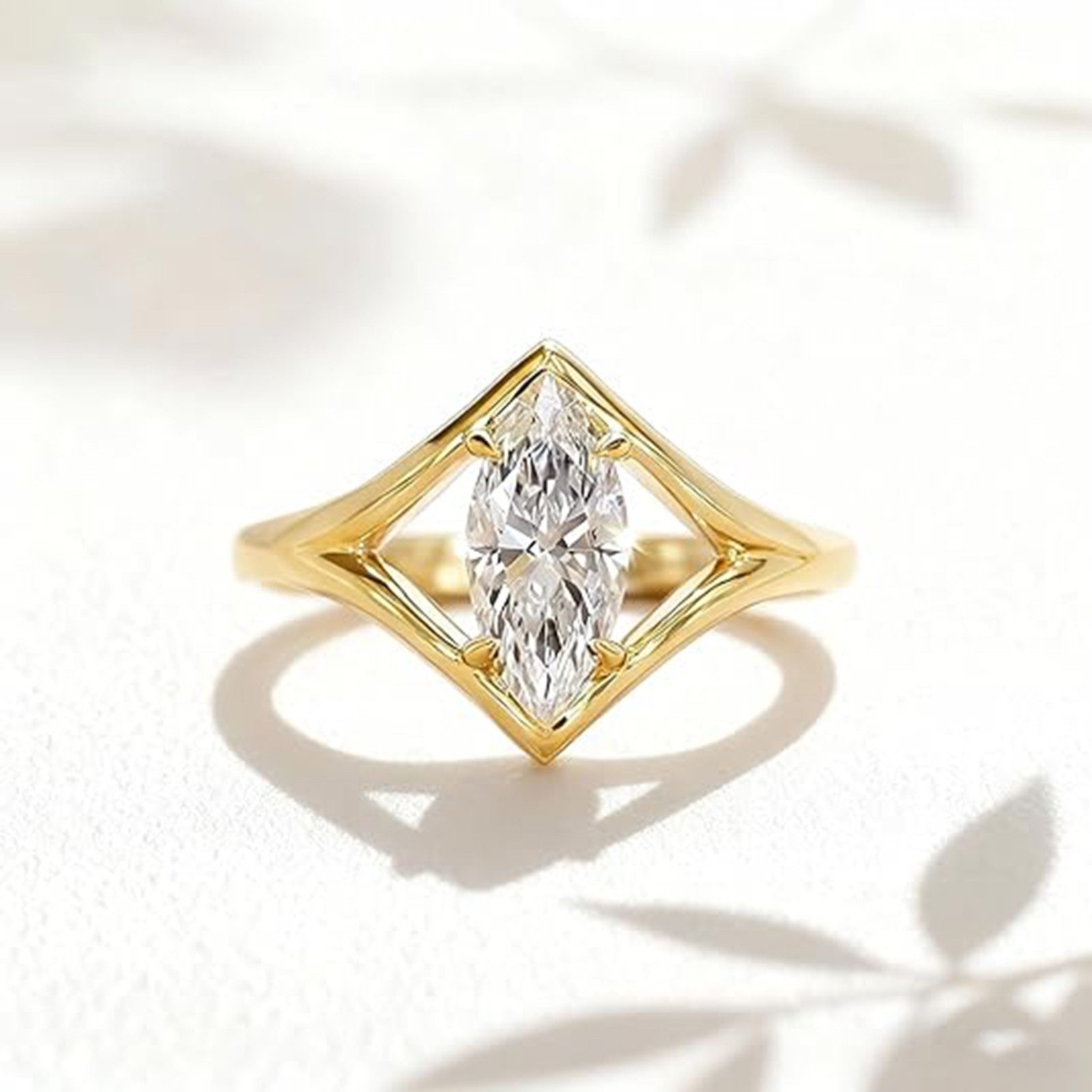 Jumpeak Trauring weddingring,ring gold,Ringe für Männer und Frauen,Diamantring,1Karat, Valentinstagsgeschenk,Jubiläumsgeschenk,Geschenk für meine Geliebte
