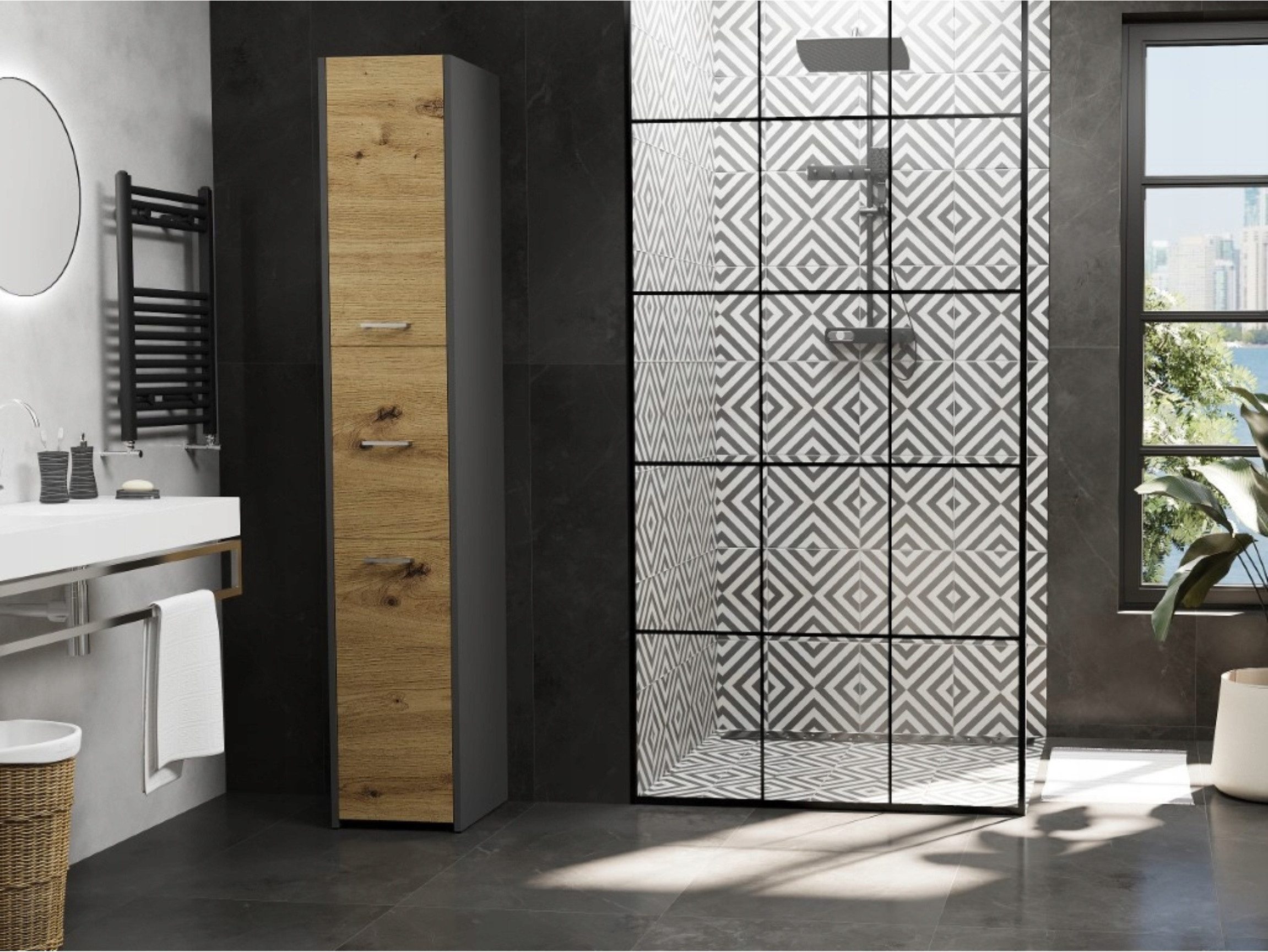 Home Collective Badmöbel-Set Badschrank, Badregal mit günstig online kaufen