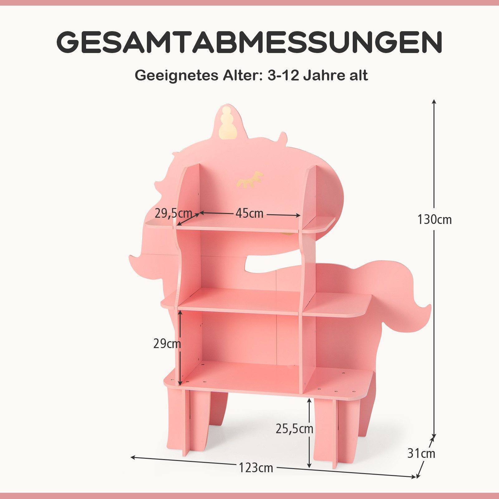 COSTWAY Bücherregal, Kinderregal Spielzeugregal Holz günstig online kaufen