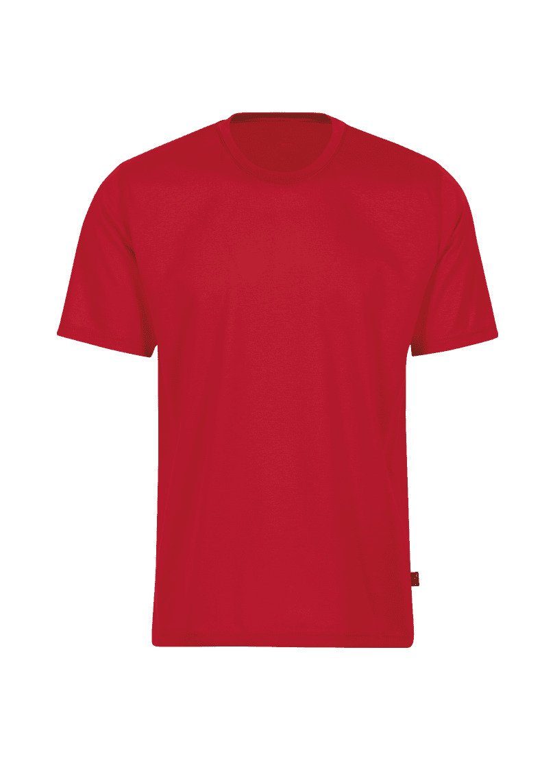 Trigema T-Shirt TRIGEMA T-Shirt aus 100% kirsch Baumwolle