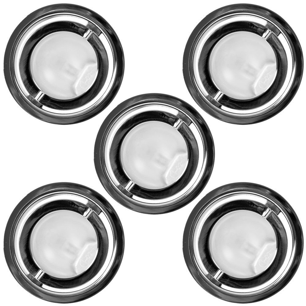 Paulmann LED Einbaustrahler, Leuchtmittel inklusive, Warmweiß, 5er Set Einbau Strahler Möbel Schrank Beleuchtung schwenkbar chrom