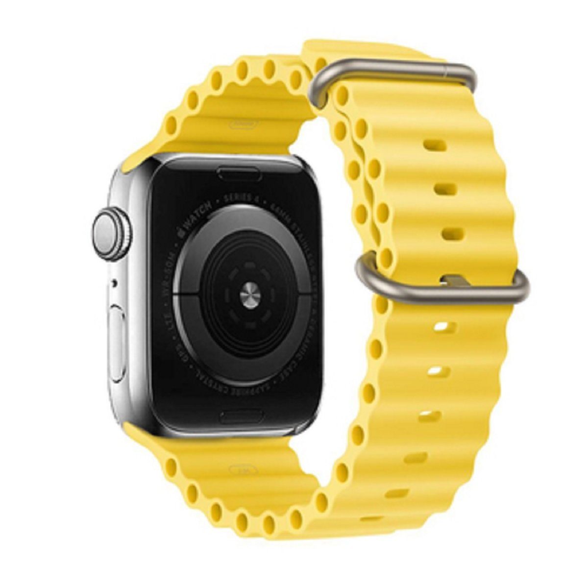 Gelb cofi1453 42/44/45/49 Silikon Smartwatch-Armband kompatibel Armband mit Hülle Ihrer Watch