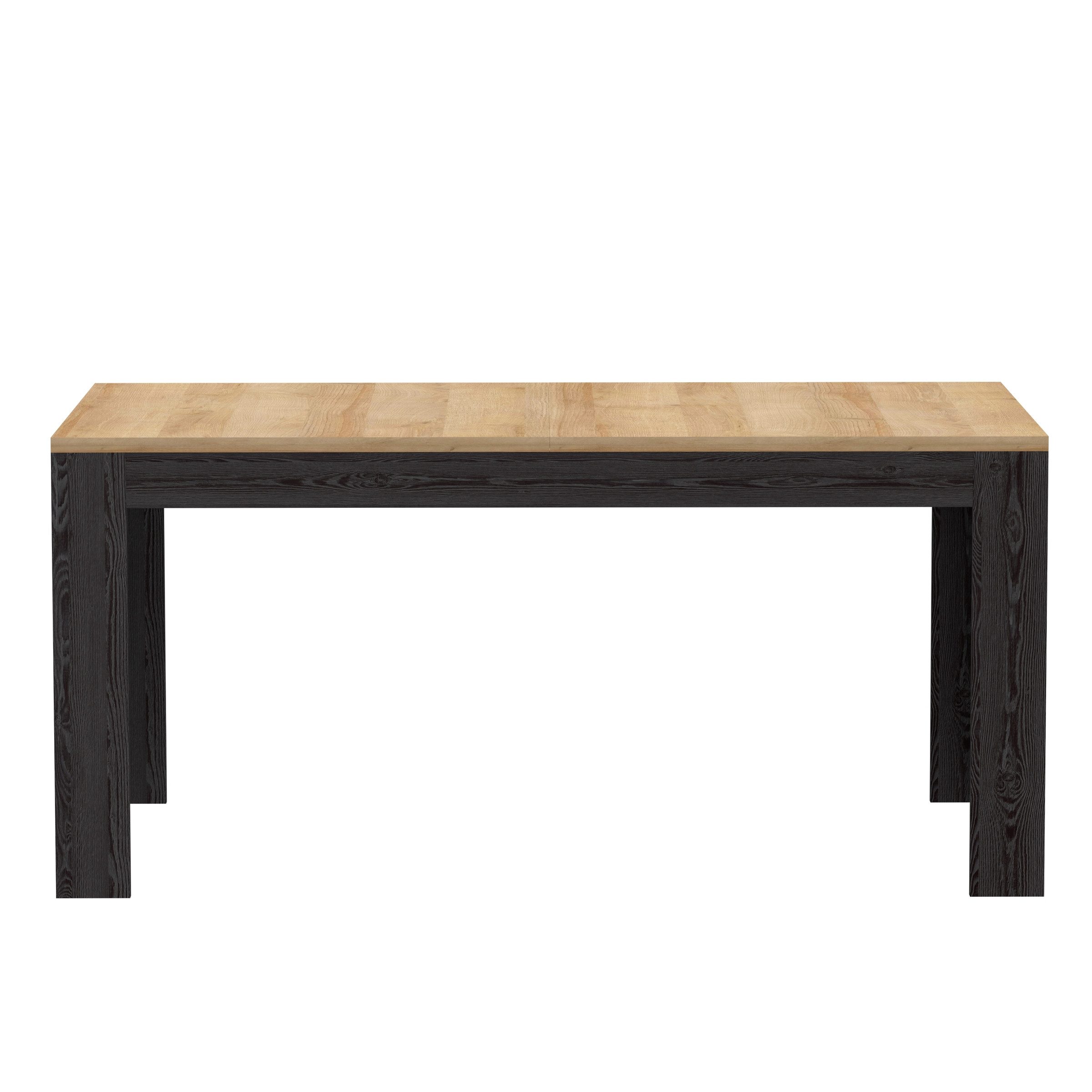 PREISBRECHER Esstisch BOHOL, ausziehbar in Riviera Eiche / Cabezone - 160x78,2x90,2cm (BxHxT)