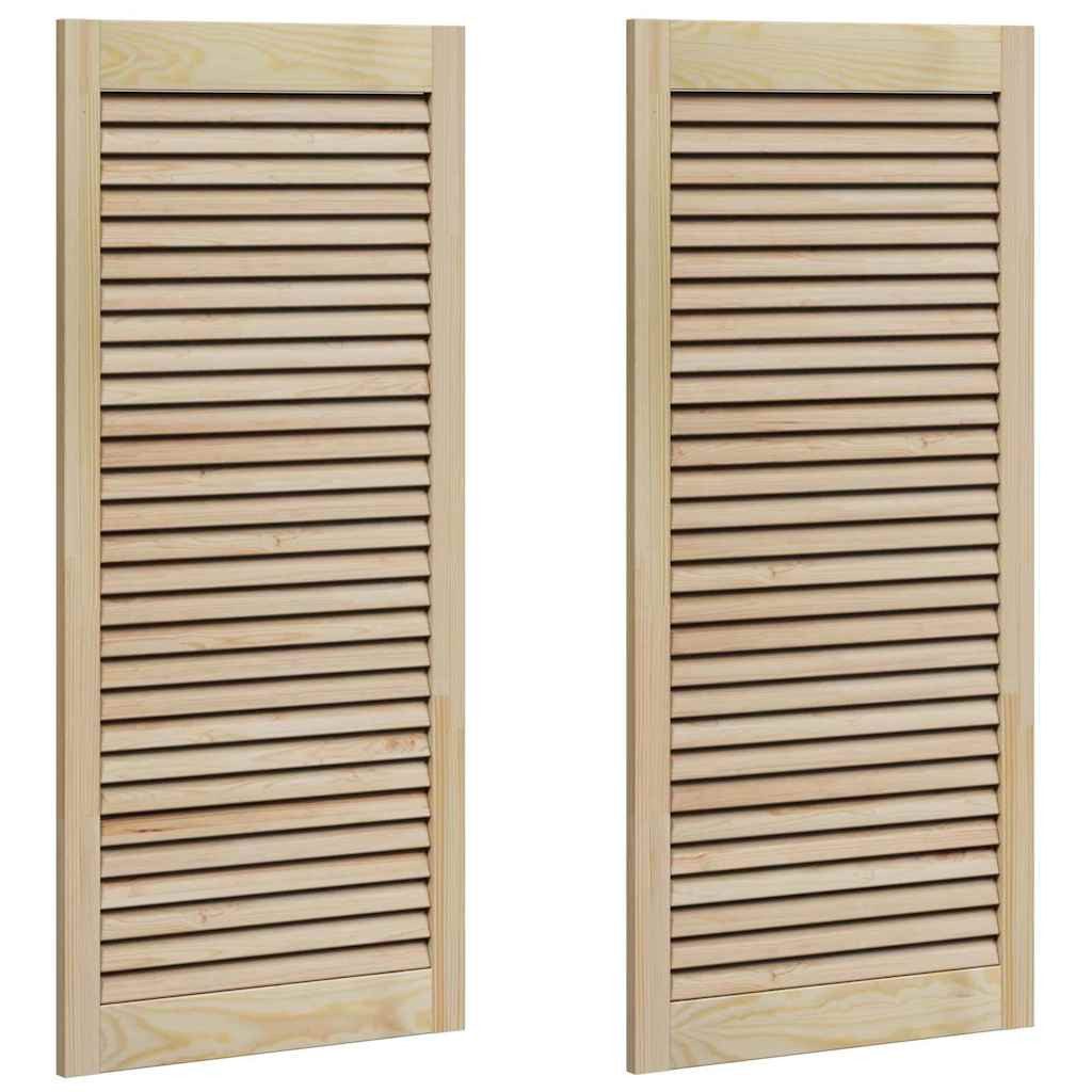 vidaXL Schranktür Schranktür mit Tür 2 stk. Natur 49,5 x 2,1 x 110 cm (2 St)