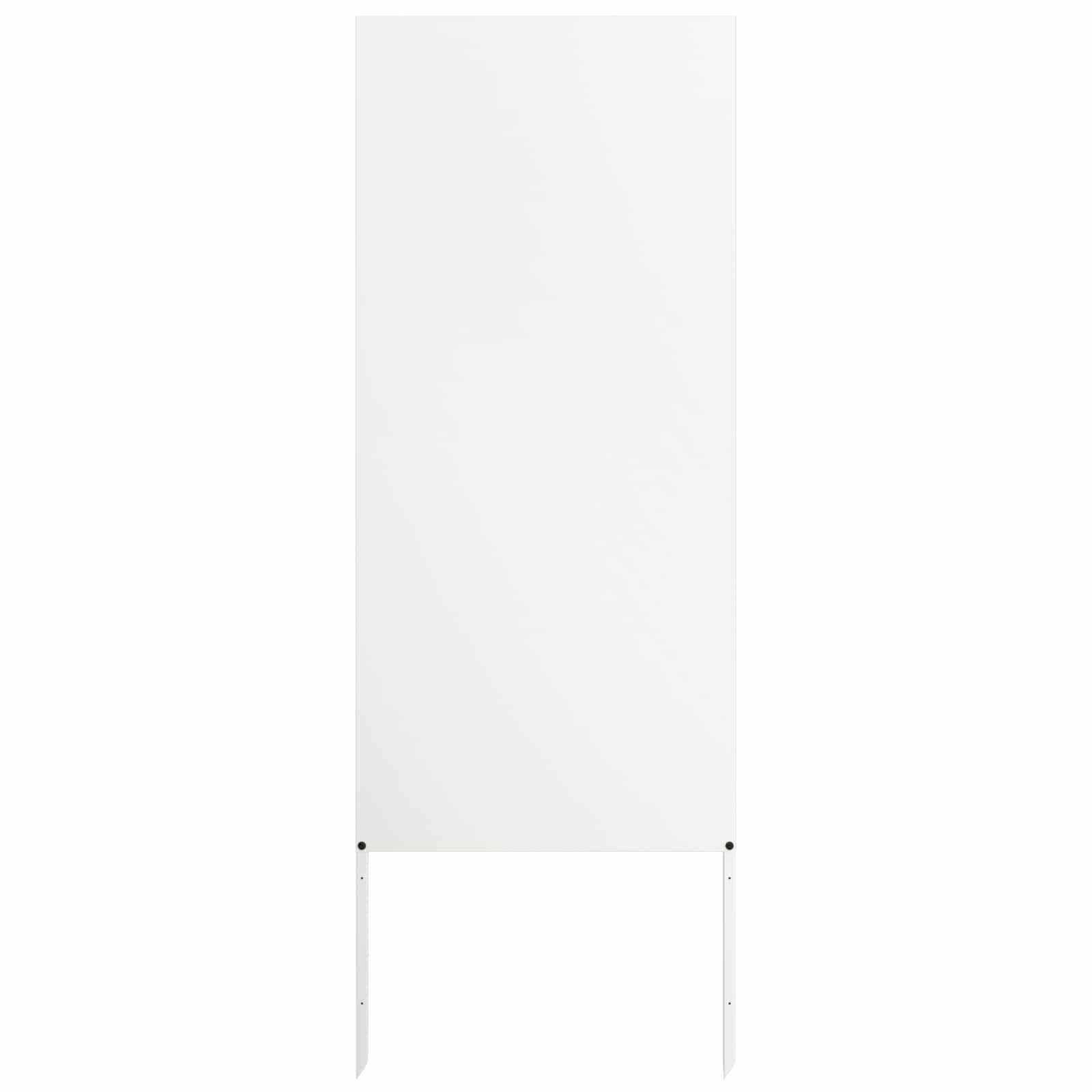 vidaXL Wandbild Garten Sichtschutz-Leinwand Weiß 50 x 140 cm, (1 St)