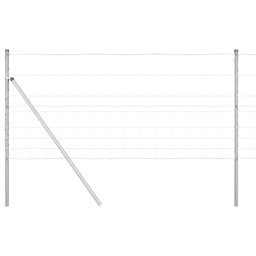 vidaXL Gartenzaun Ground Fix Geschweißter Drahtzaun 25 x 1 m Verzinkter Stahl, (1-St)