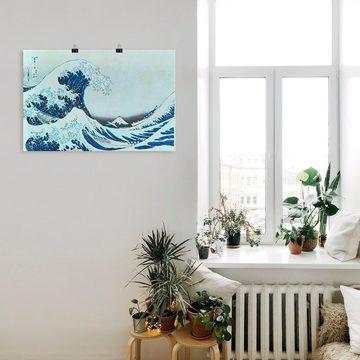 Artland Wandbild Die grosse Welle von Kanagawa. 1831, Gewässer (1 St), als Alubild, Outdoorbild, Leinwandbild, Poster, Wandaufkleber