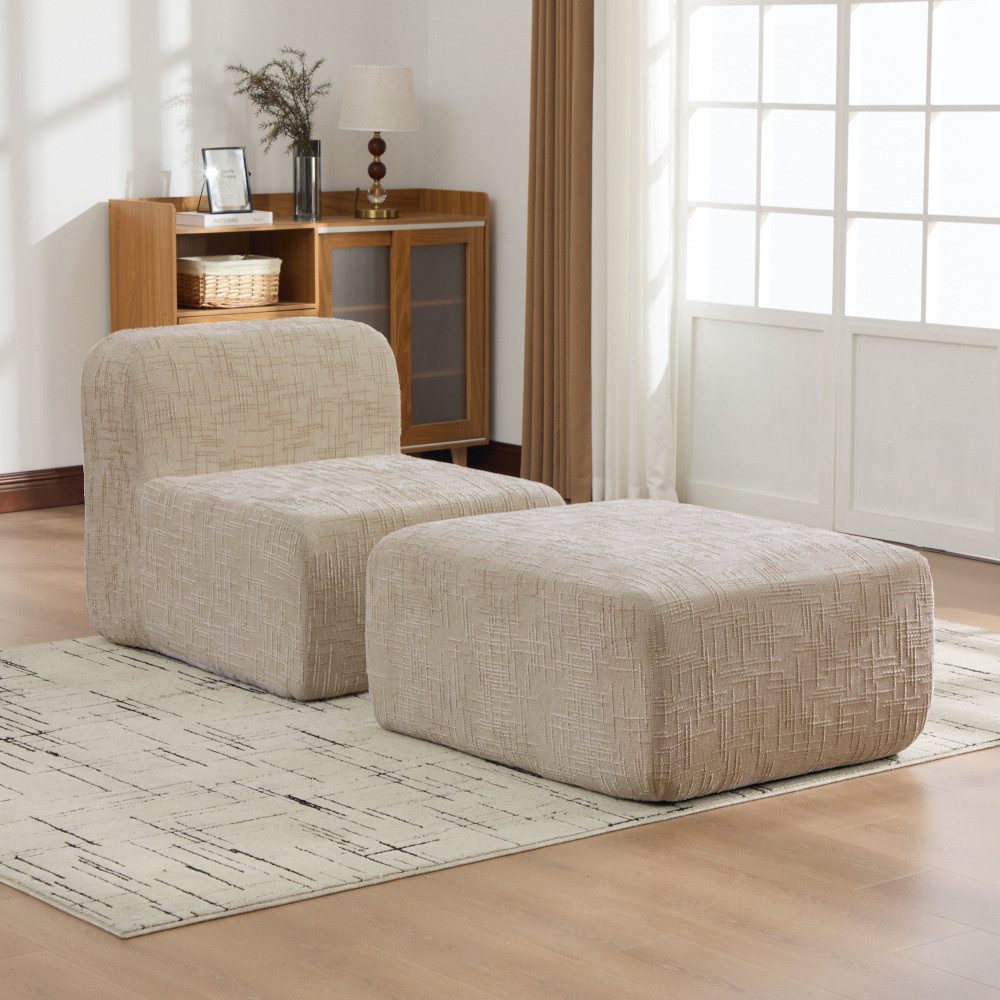 BBWL Sofa mit 30D hochelastischem Schaum, rutschfest und leicht beweglich, Chenille-Kompressionssofa für Wohnzimmer, Schlafzimmer oder