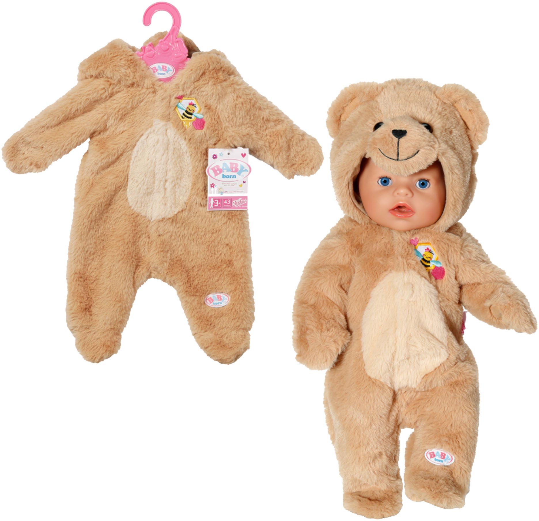 Baby Born Puppenkleidung Bär Kuschelanzug 43 cm günstig online kaufen
