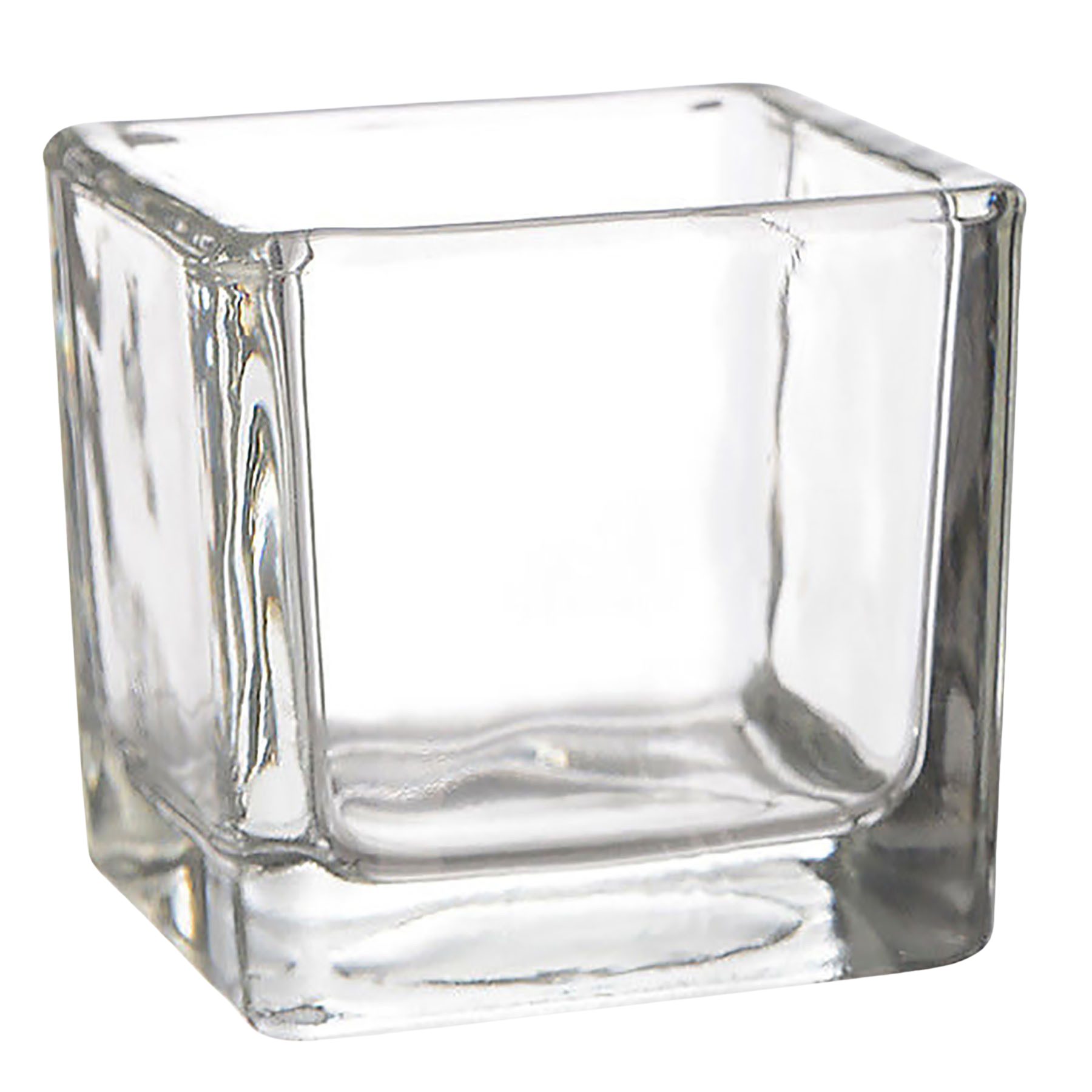 Annastore Windlicht 6 x Glaswürfel Windlicht Teelichthalter Kerzenglas Vase Glaswindlicht