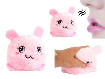 Kögler Kuscheltier BomBom Flauschball Hase Plüschhase Plüschball Antistress 12 cm Rosa