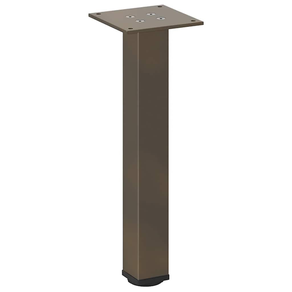 vidaXL Tischbein Couchtischbeine 4 Stk. Naturstahl 30-32 cm Stahl