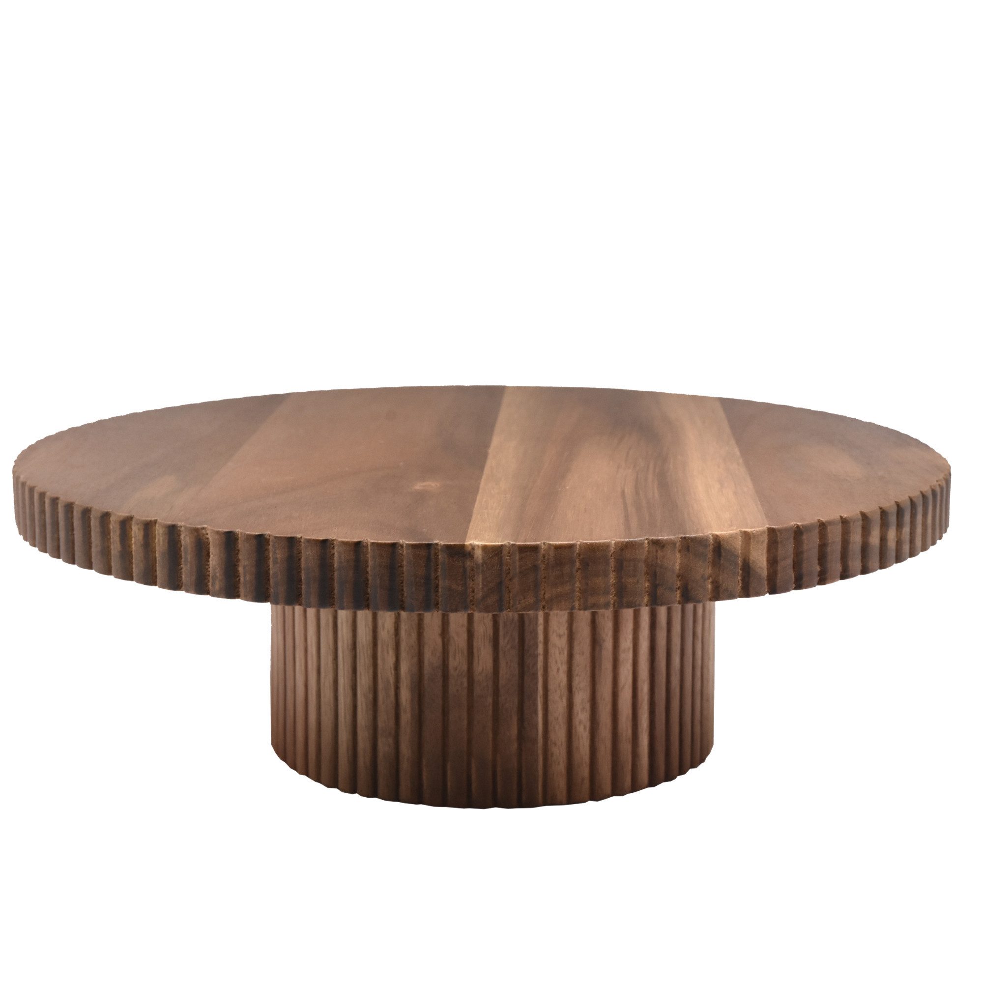 Zoha Servierschale Stripe Schüssel - Handgefertigte Akazienholz Schale für Dips, Snacks, (1-tlg), Handgefertigtes Akazienholz