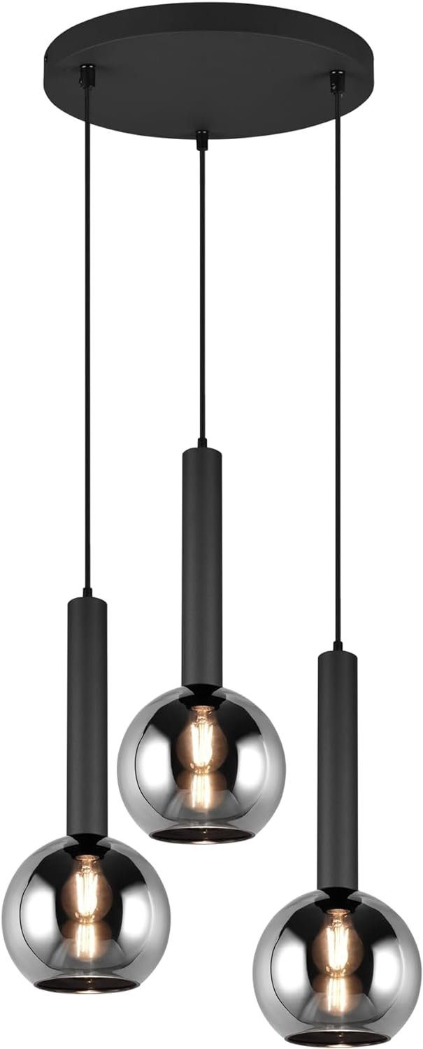 lightling Pendelleuchte Layton, ohne Leuchtmittel, moderne Pendellampe mit Glasschirmen in Kugeloptik