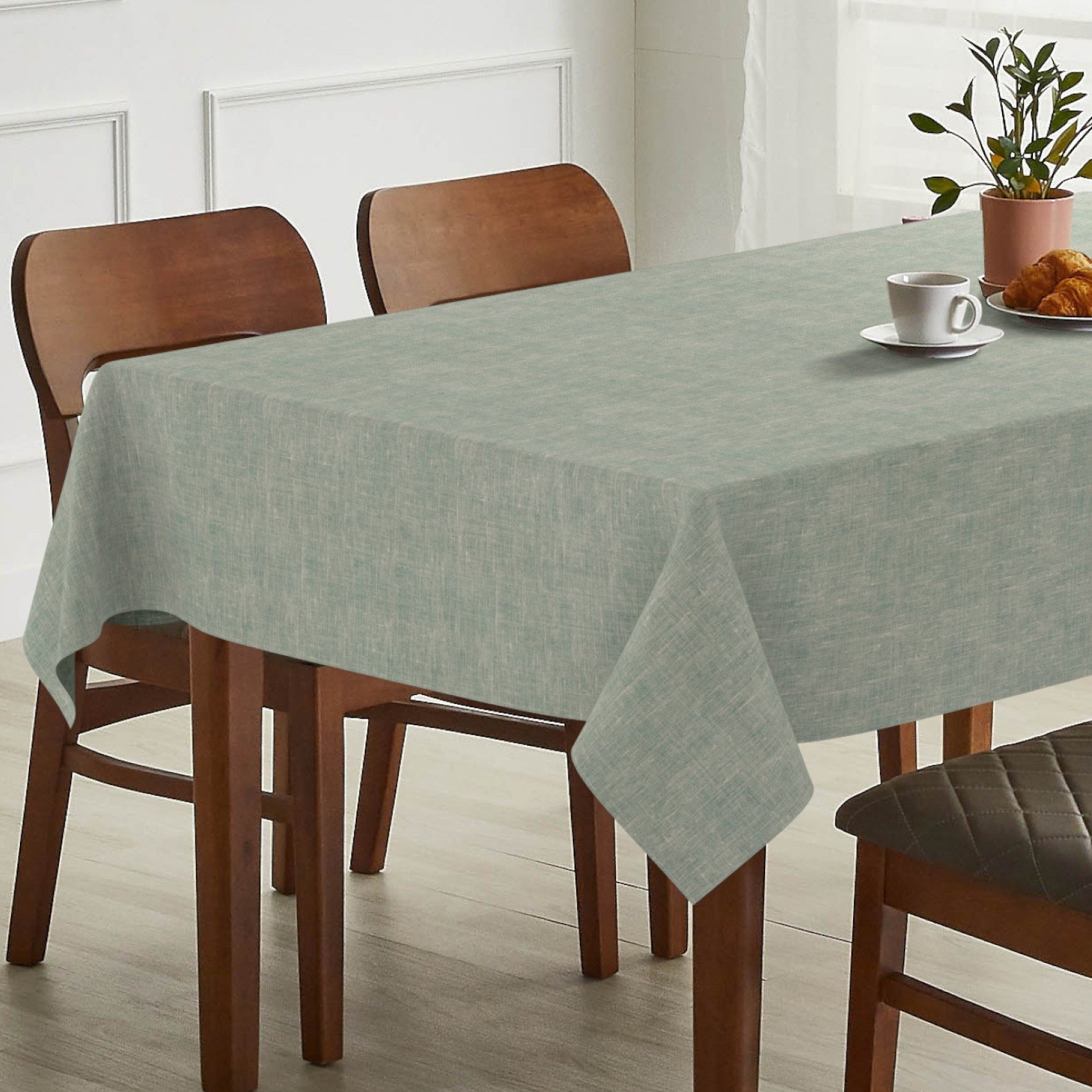 ANRO Tischdecke Alica Leinen Melliert Tischwäsche (Einzelstück 1-tlg), wass günstig online kaufen