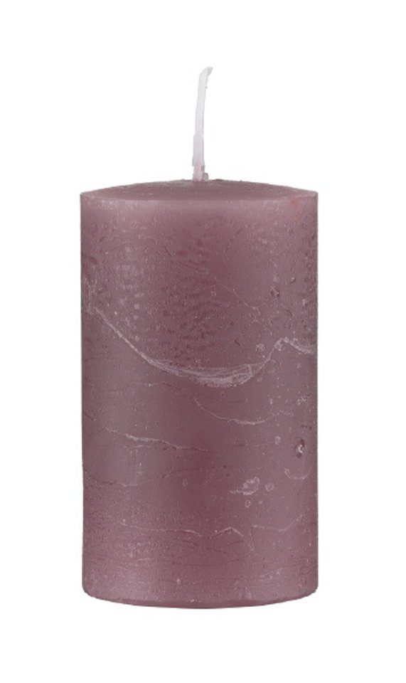 Kopschitz Kerzen Rustic-Kerze durchgefärbte Rustic Kerzen Altrosa 50 x Ø 50 mm