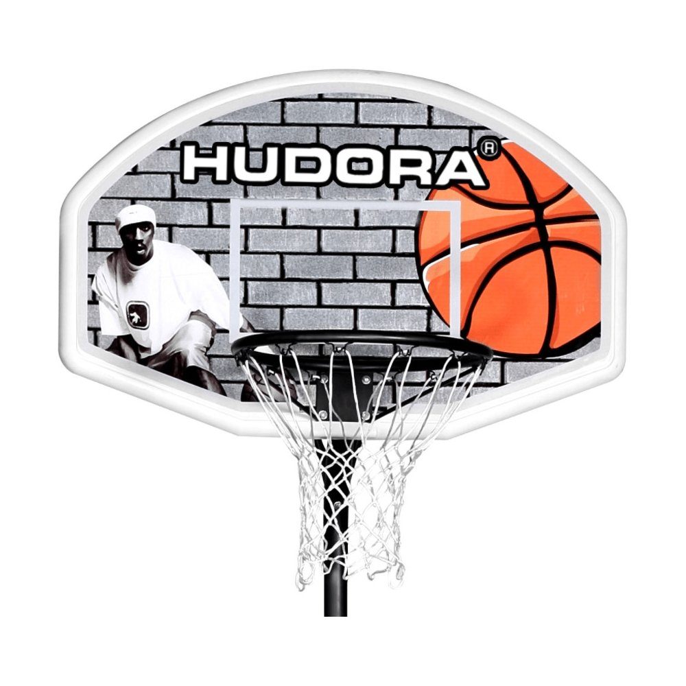 - Spiel, Hudora - XXL schwarz/weiß Basketballständer Pro