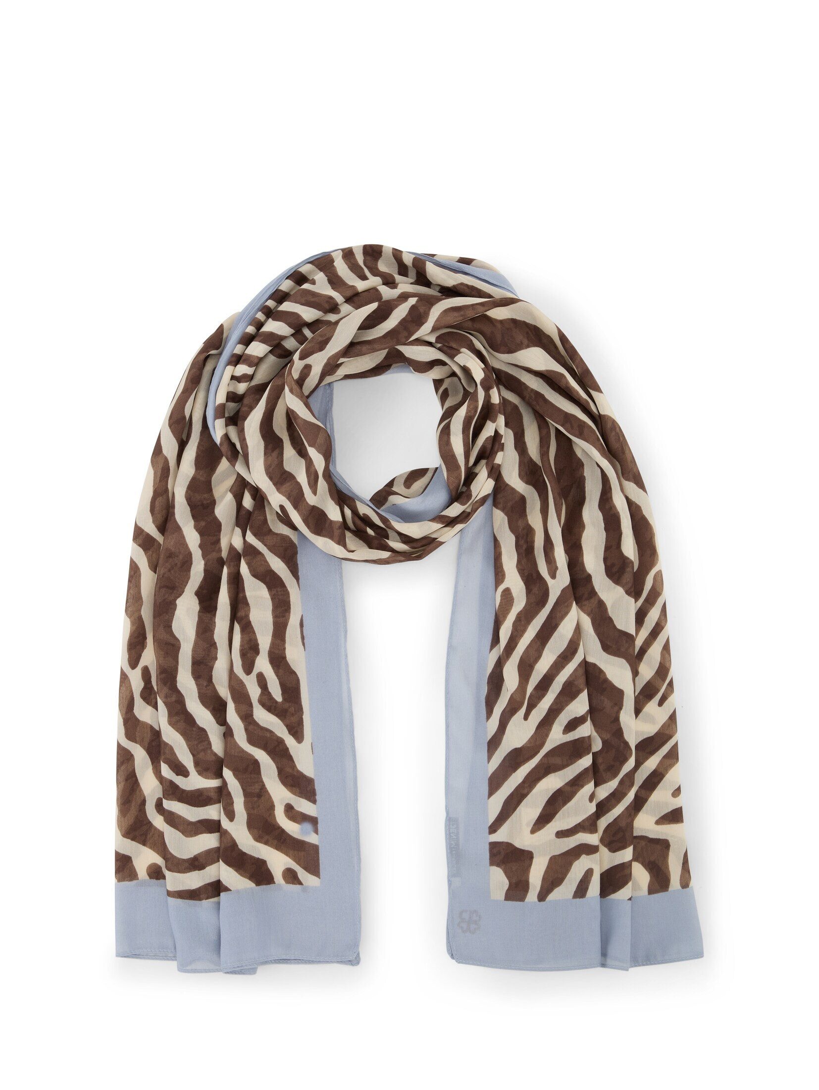 TOM TAILOR Denim Strickschal Accessoire, Halstuch mit Zebra-Print