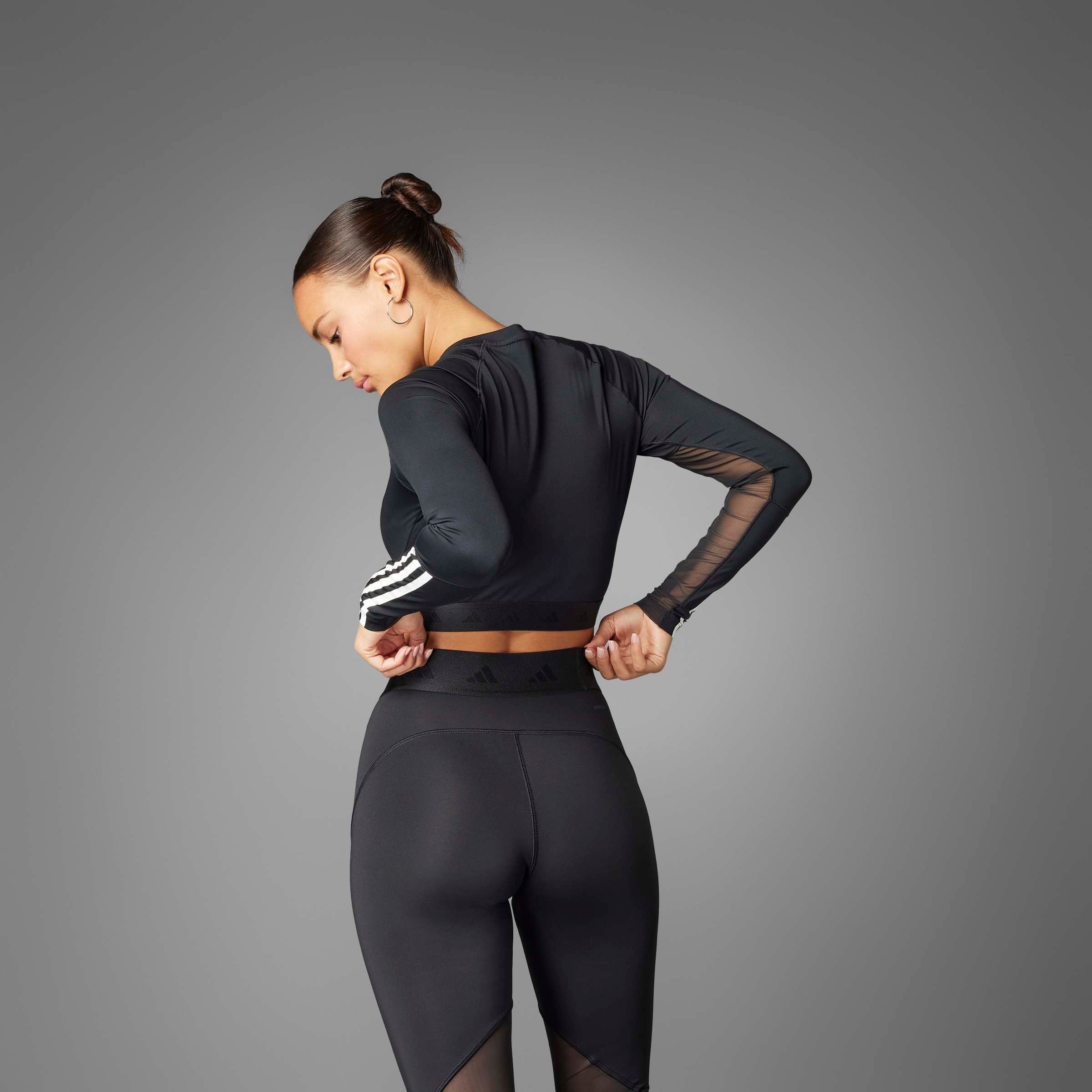 adidas Performance Funktionsshirt HYPERGLAM TRAINING CROPPED LONGSLEEVE