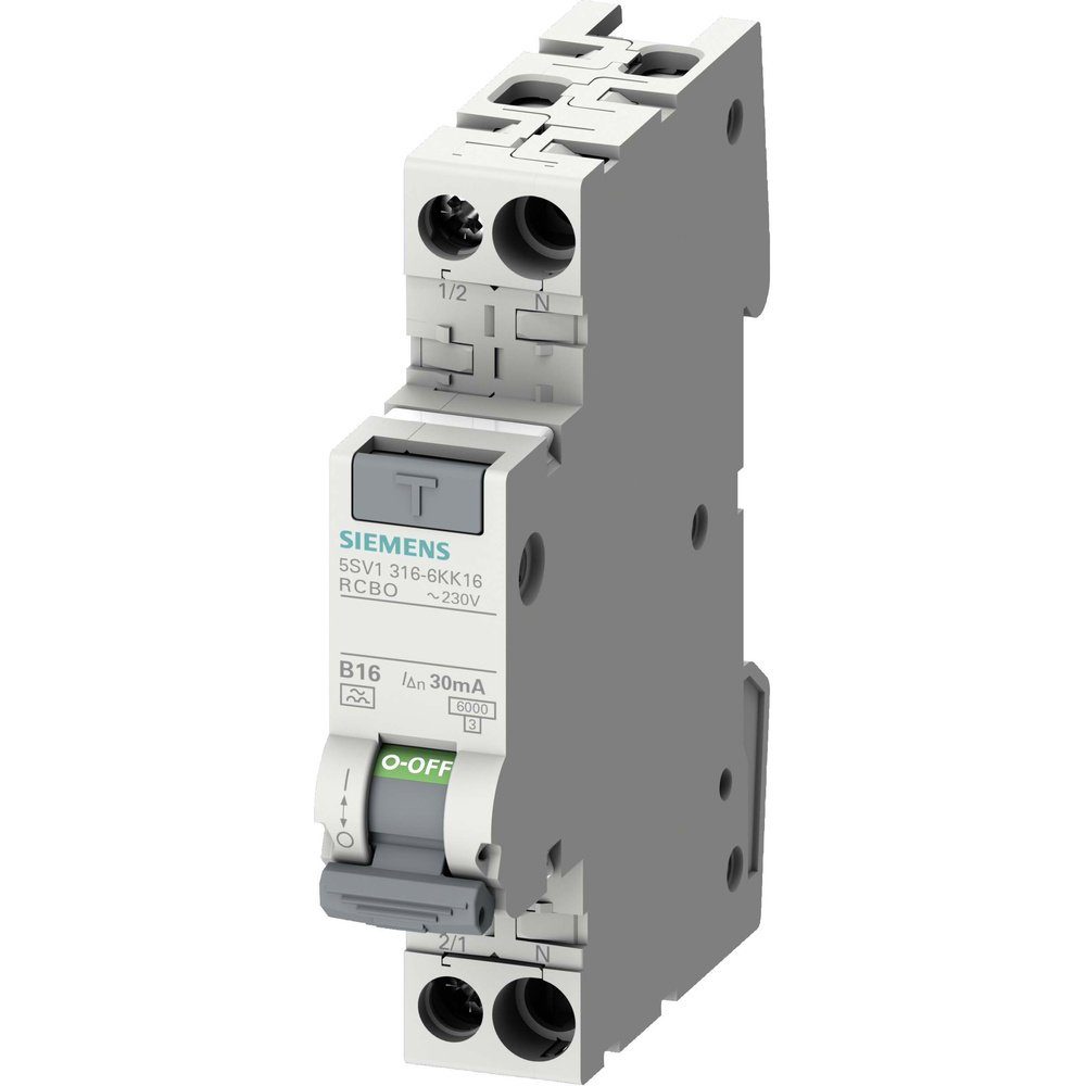 SIEMENS Schalter Siemens 5SV13163KK16 FI-Schutzschalter/Leitungsschutzschalter 16 A