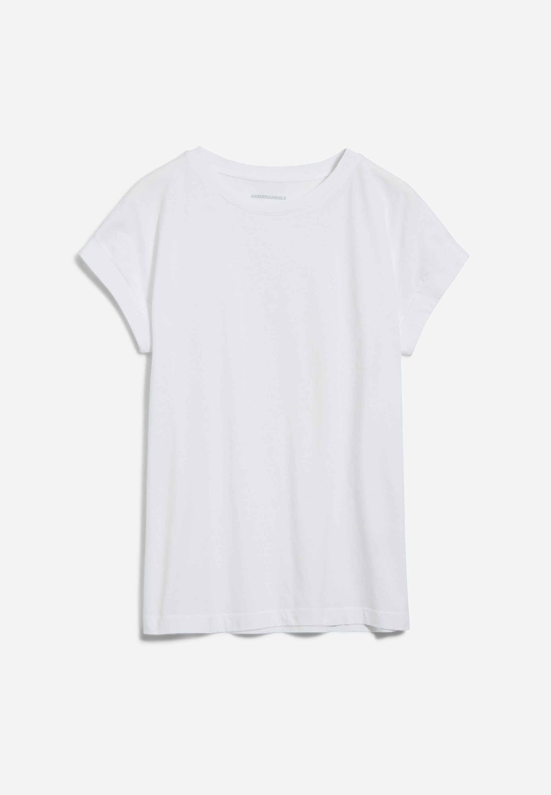 Armedangels T-Shirt IDAARA Damen T-Shirt Bio-Baumwolle Loose empty aus Fit white (1-tlg)