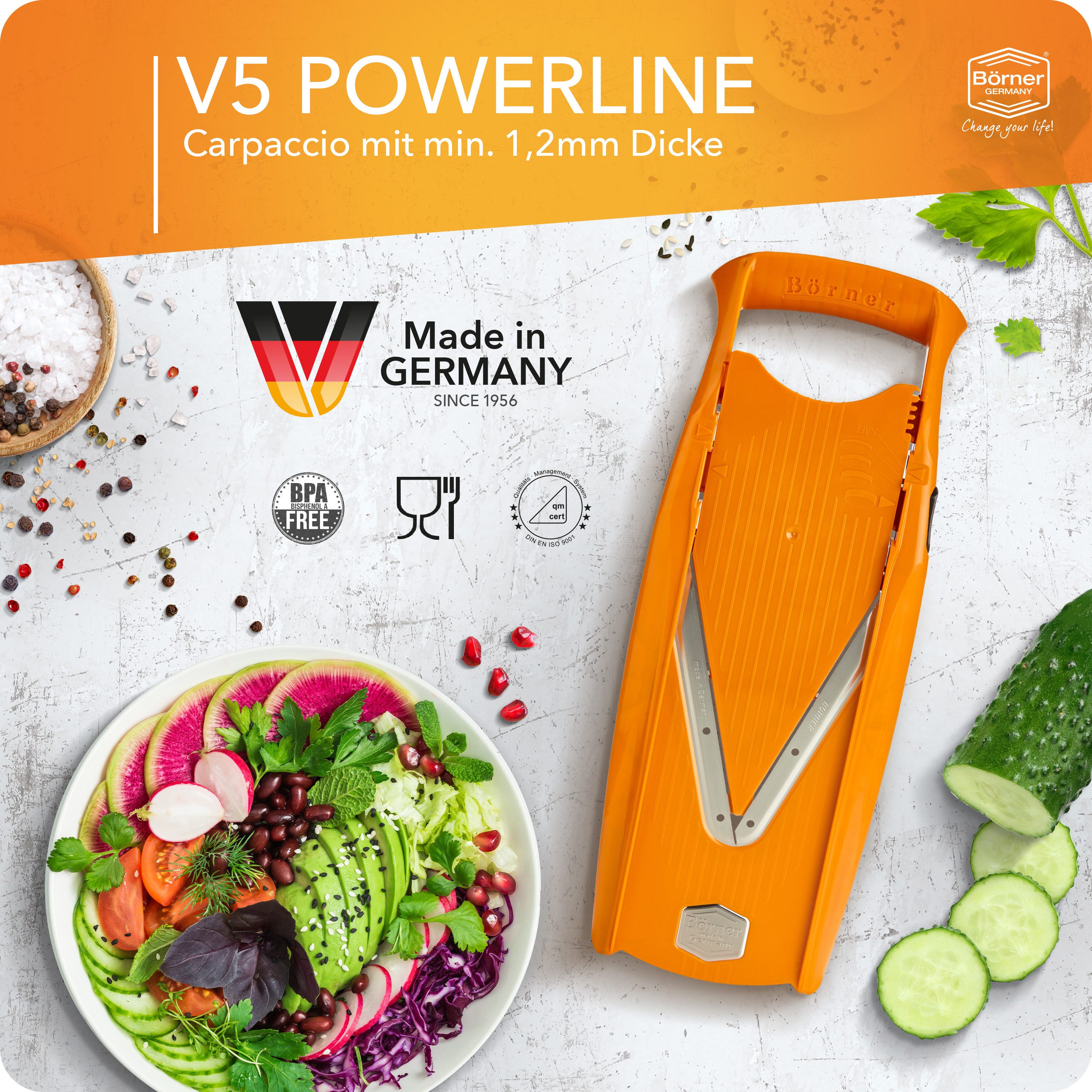 Börner Gemüsehobel Gemüsehobel V5 PowerLine Basis Set