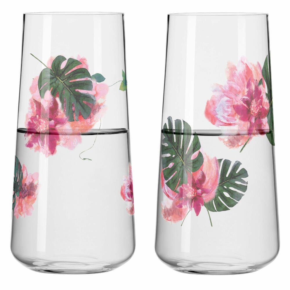 Ritzenhoff Gläser-Set Universalglas 2er-Set Sommersonett 2023, 2-tlg., Kristallglas, Made in Germany